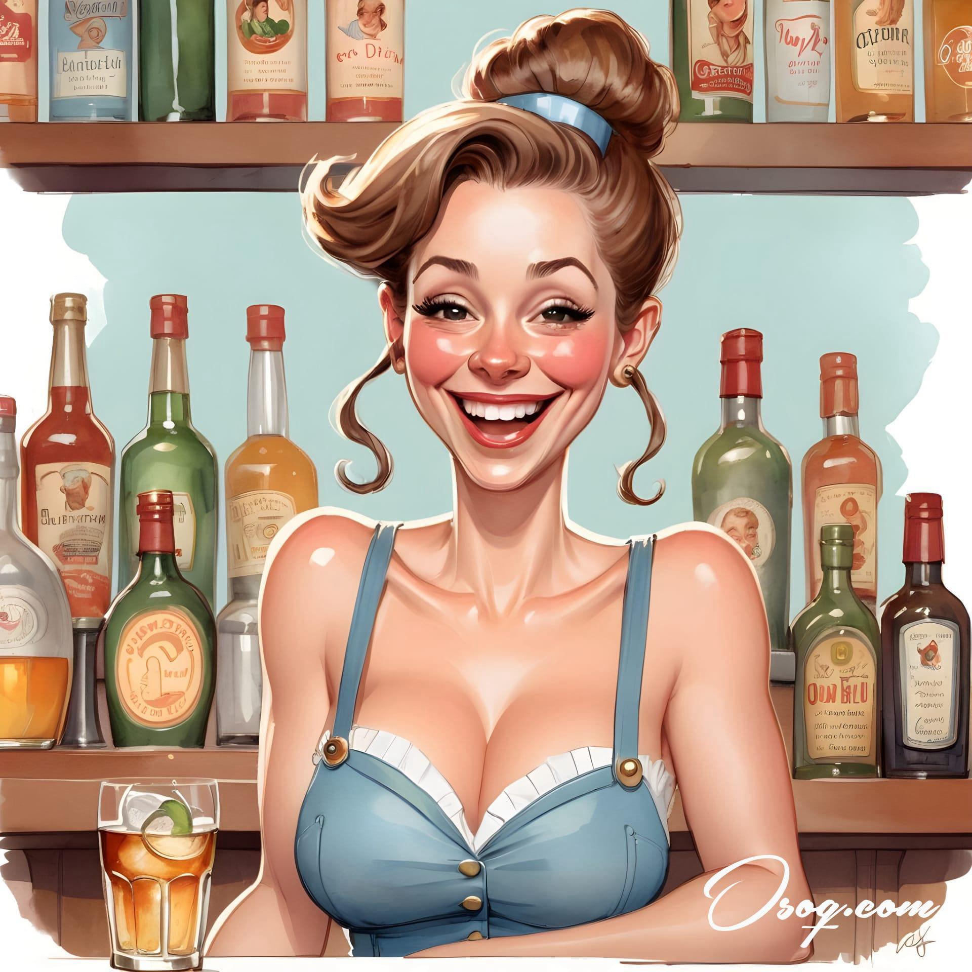 Bartender caricature 01