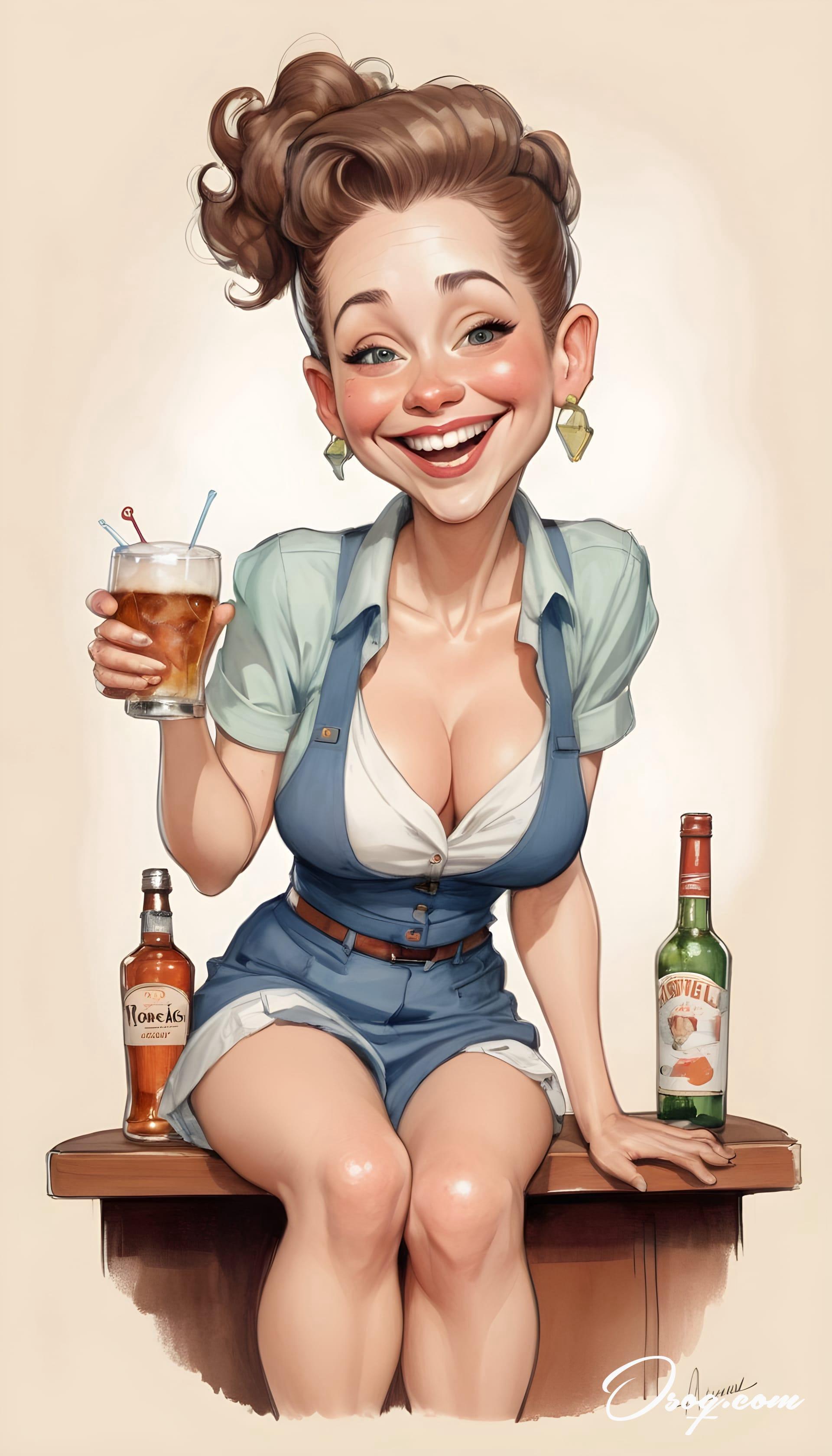 Bartender caricature 02