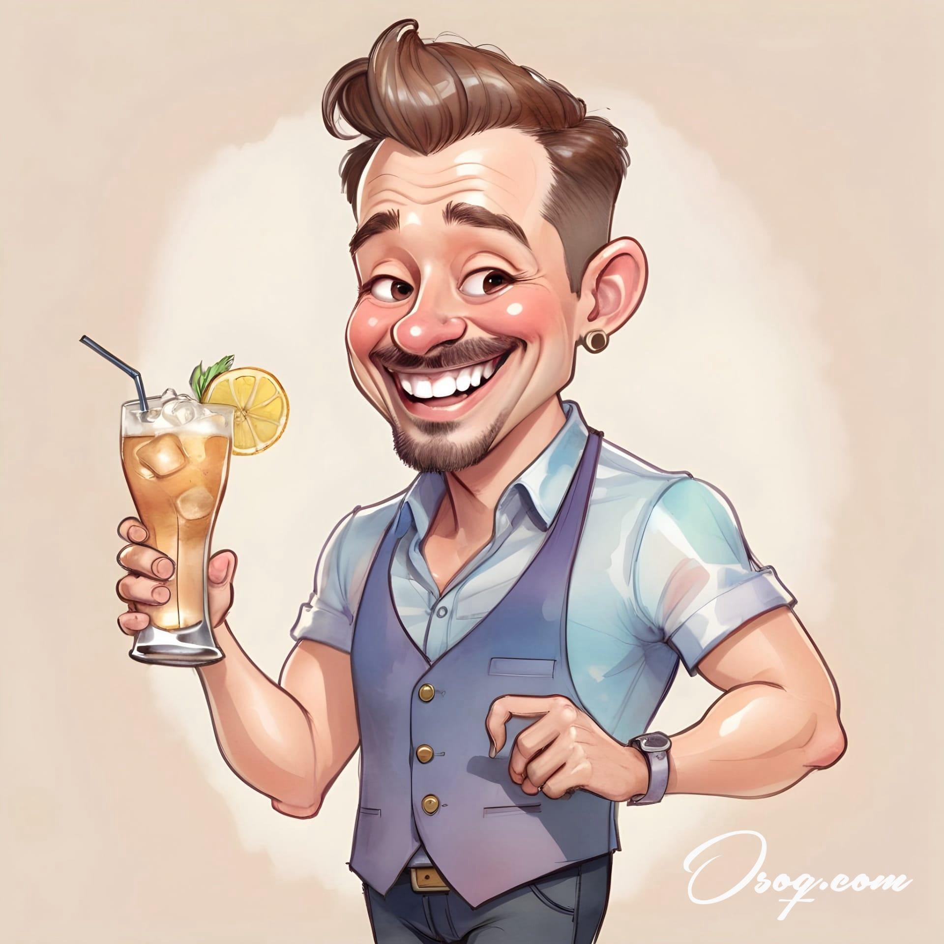 Bartender caricature 04