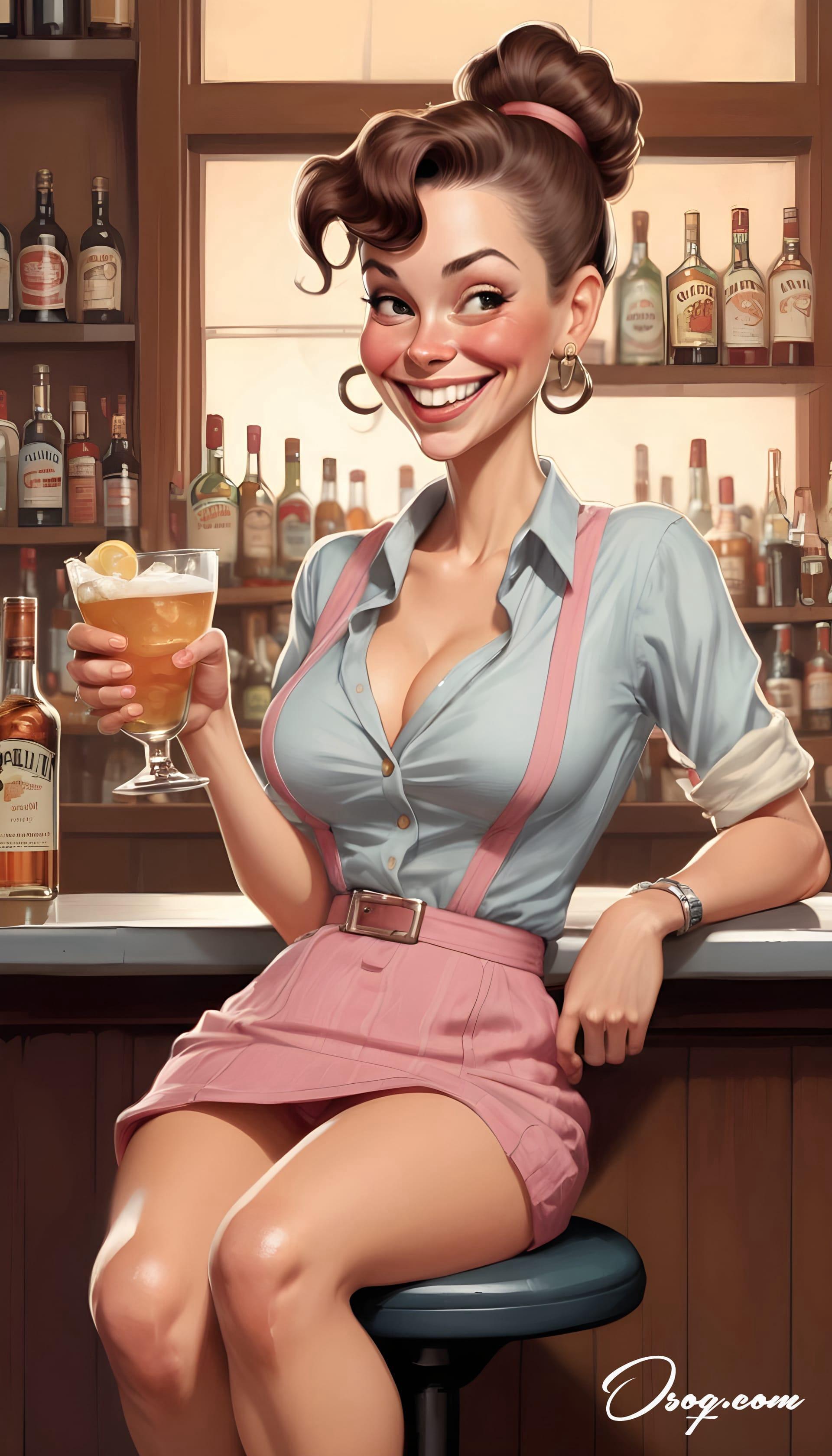 Bartender caricature 07