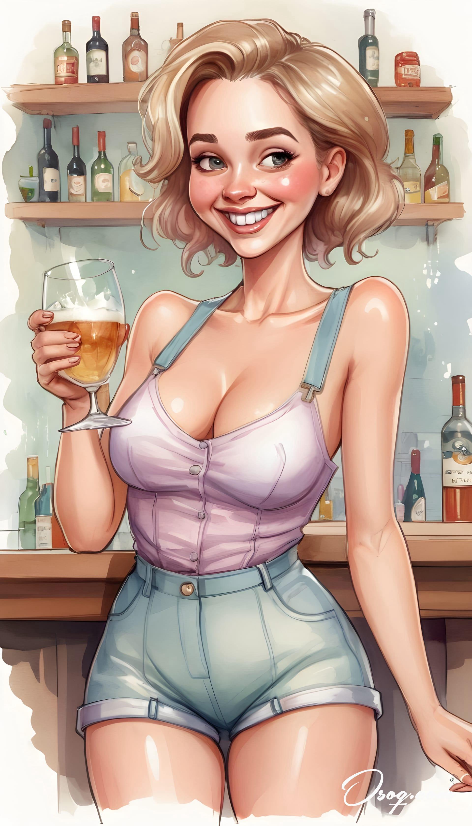 Bartender caricature 20