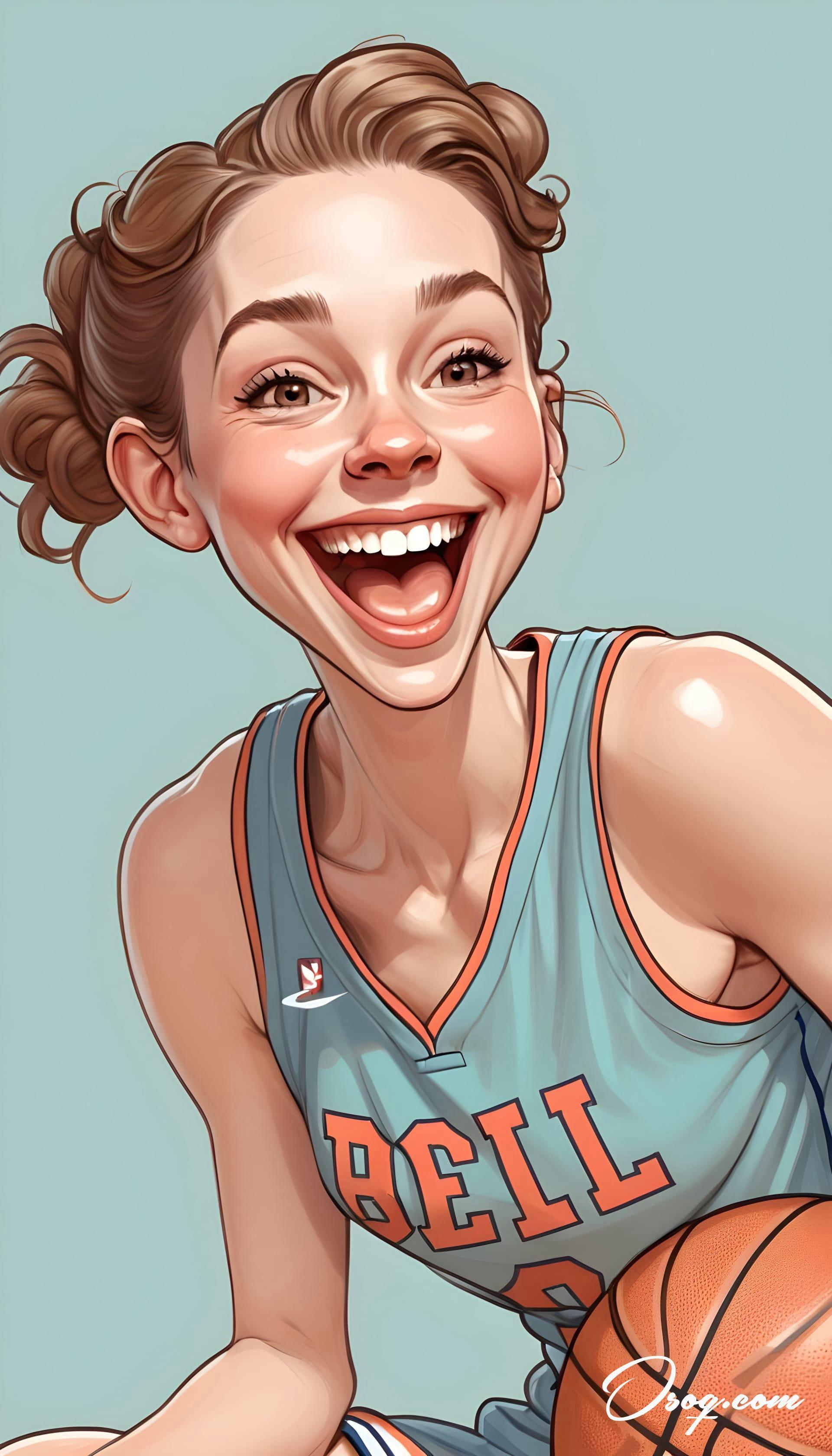 Basketball player caricature 02