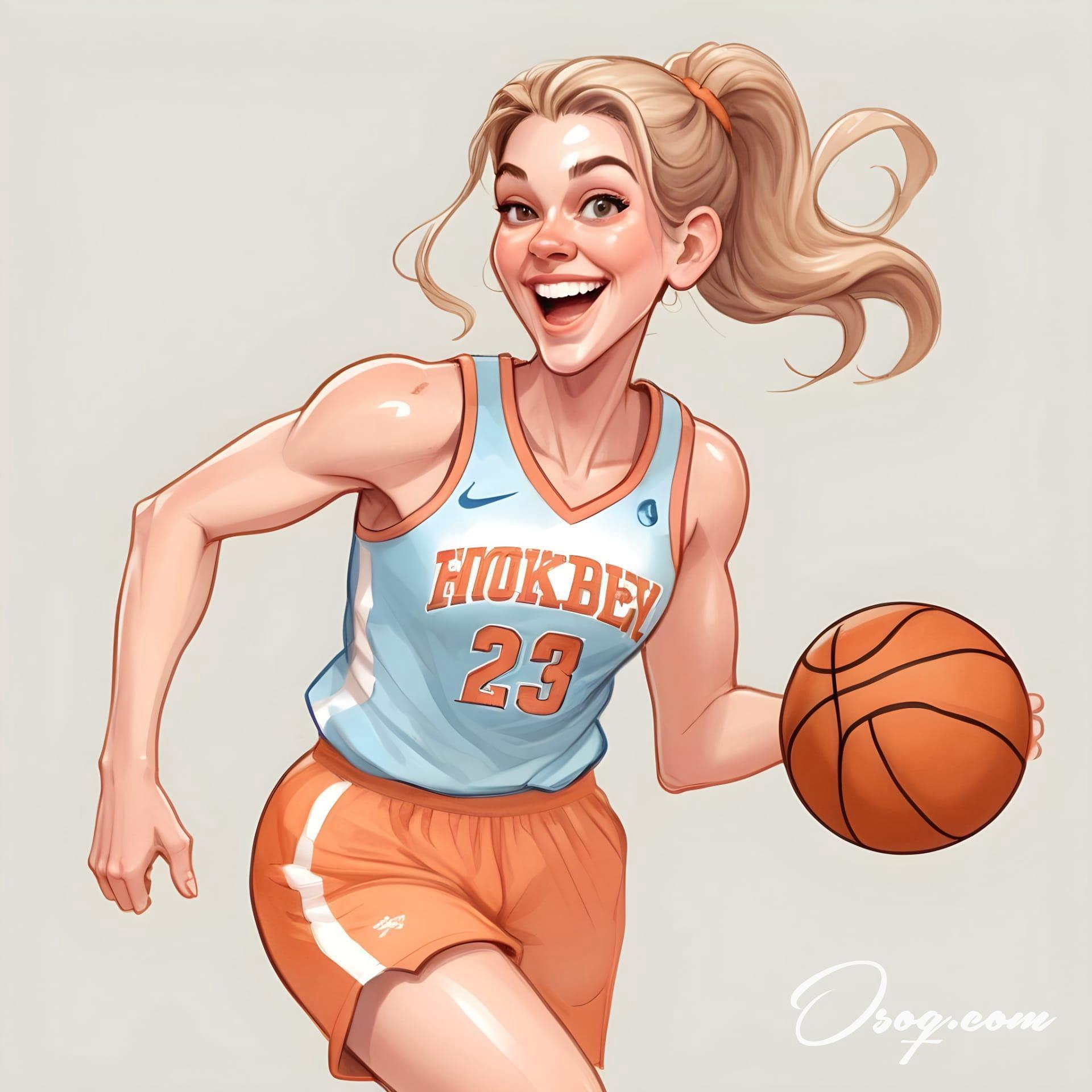 Basketball player caricature 03