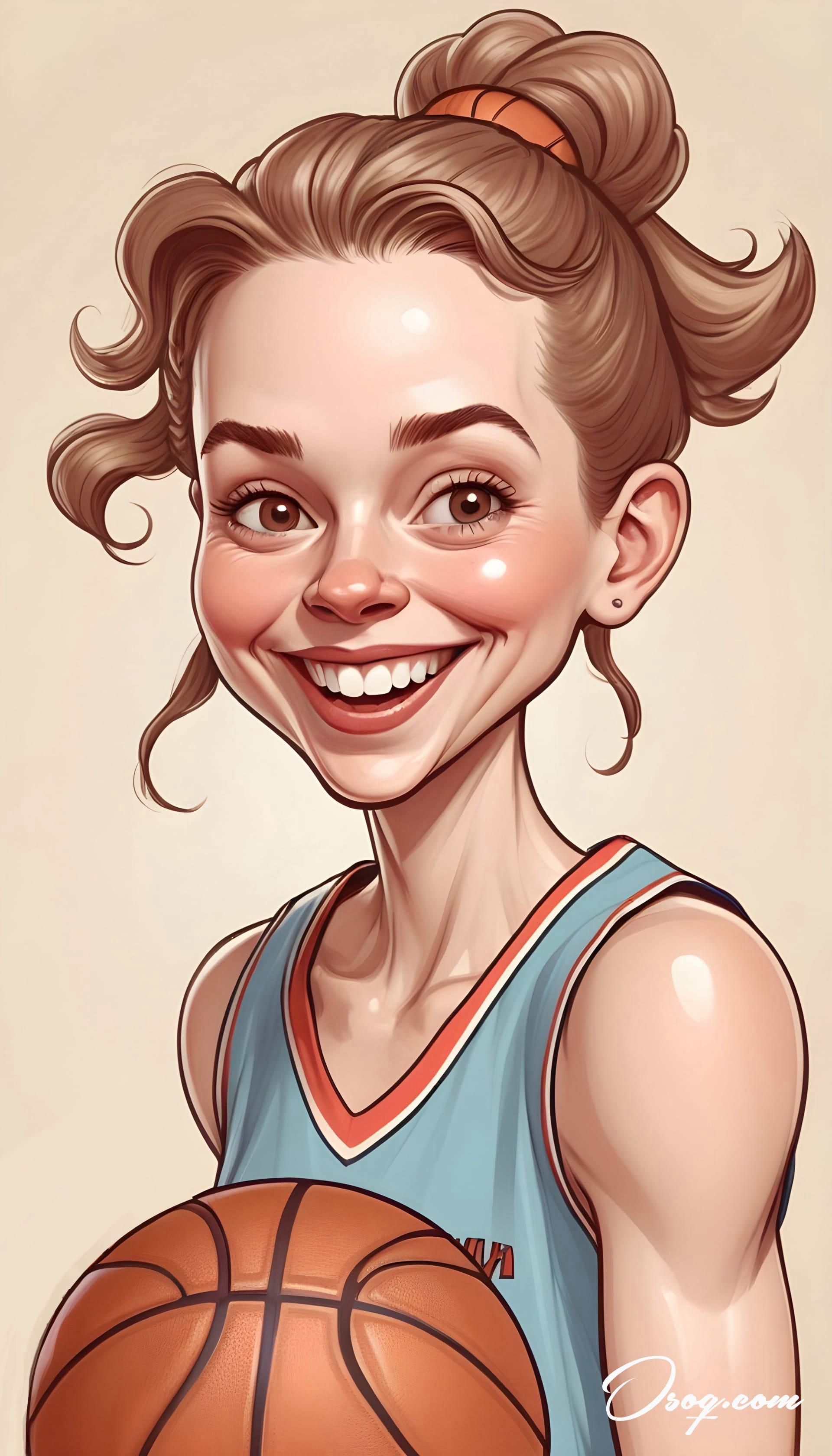 Basketball player caricature 04