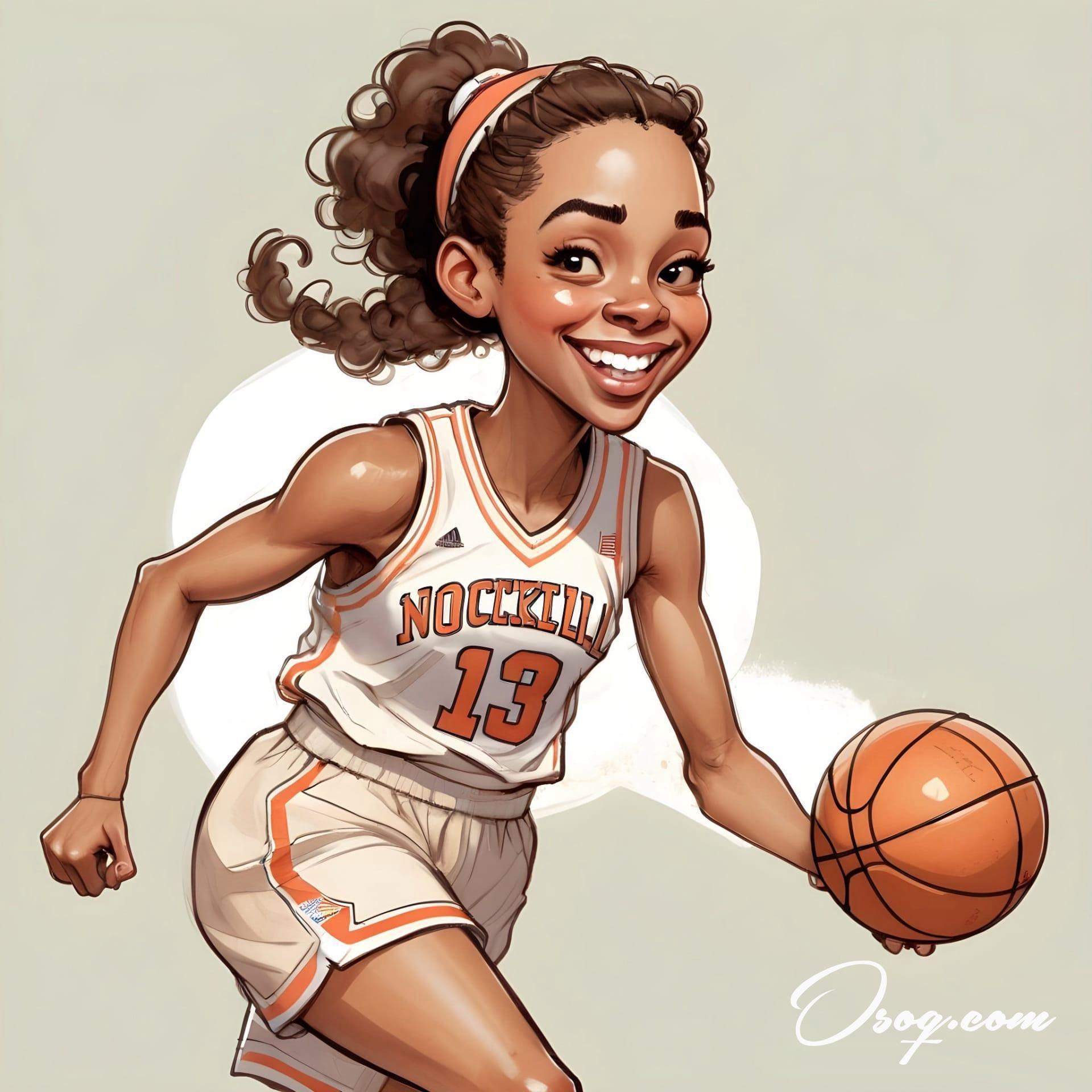 Basketball player caricature 05