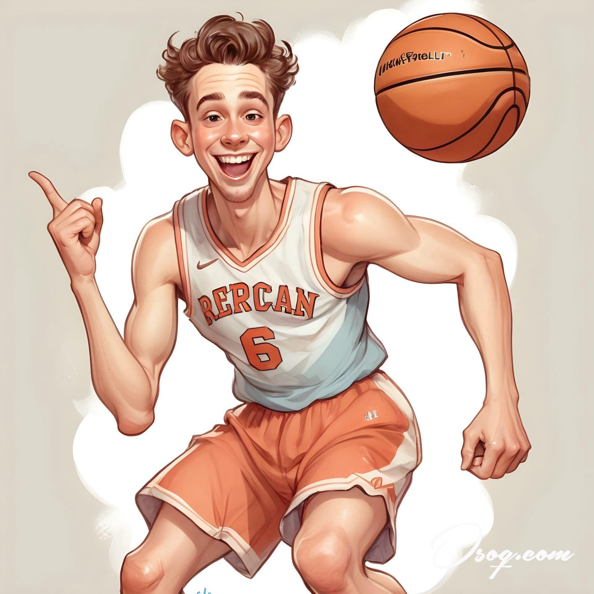 Basketball player caricature 07