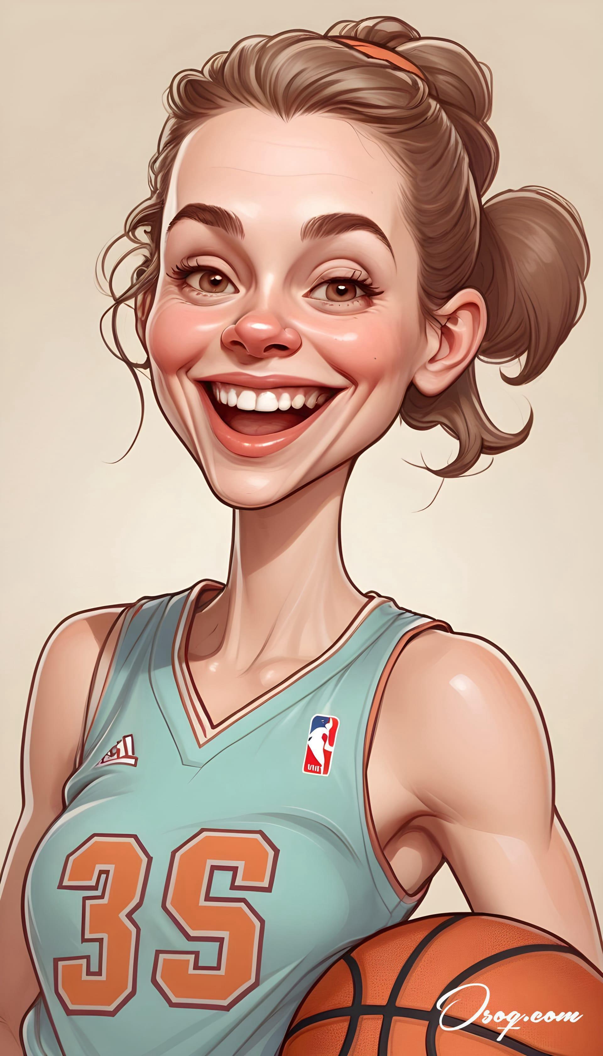 Basketball player caricature 08