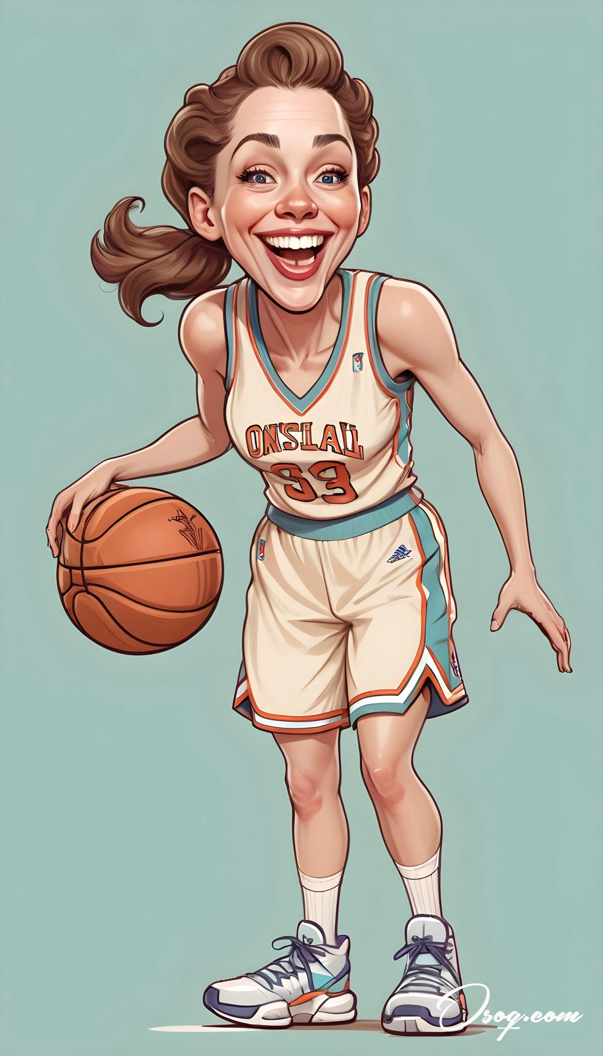 Basketball player caricature 10