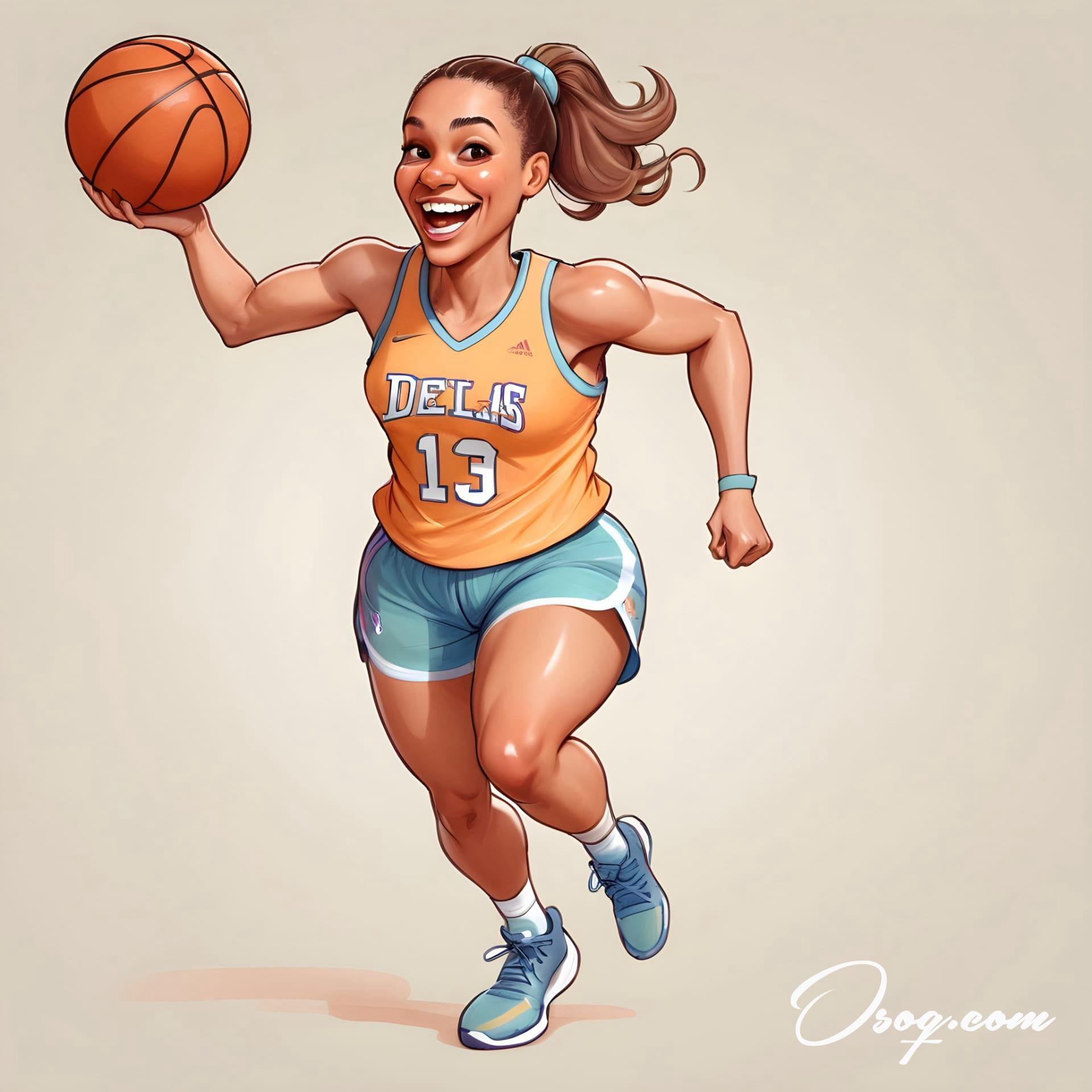 Basketball player caricature 11