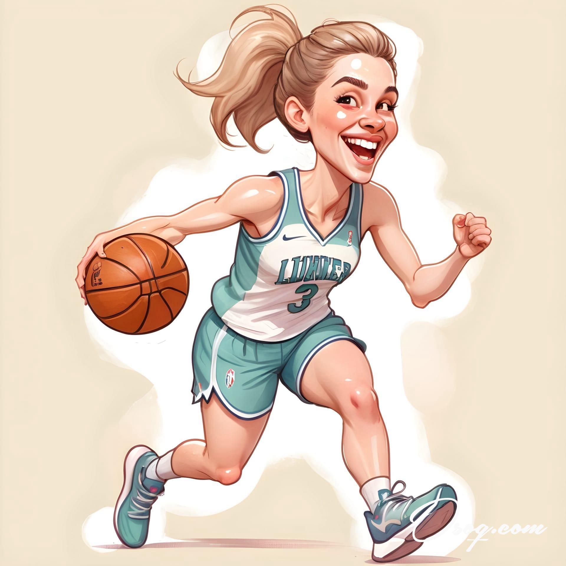 Basketball player caricature 12