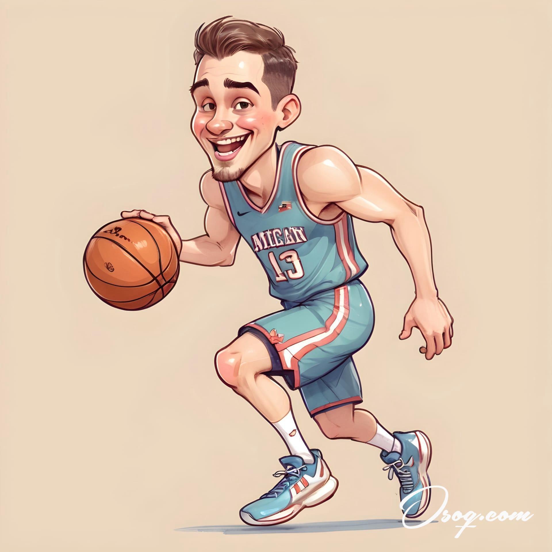 Basketball player caricature 14