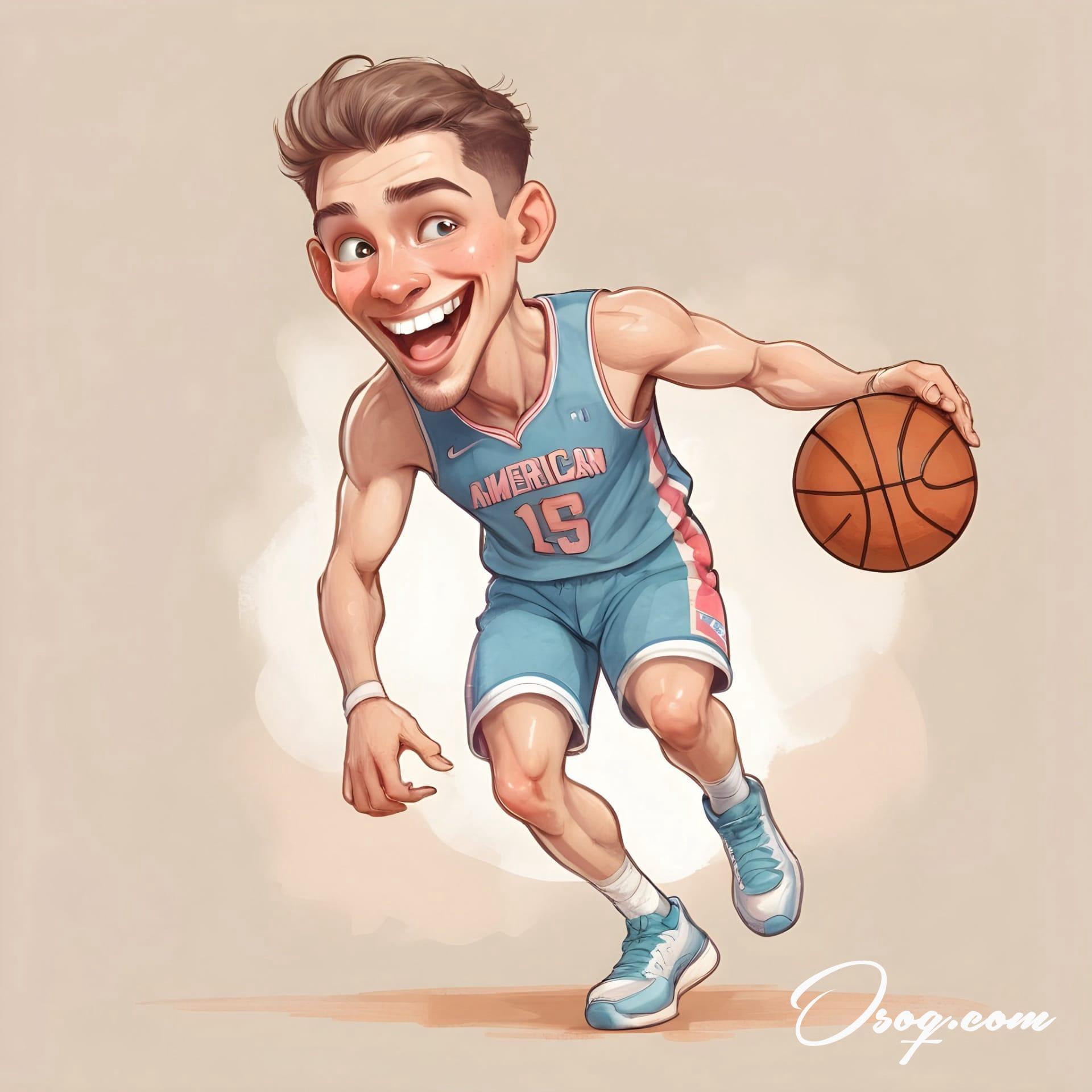 Basketball player caricature 15