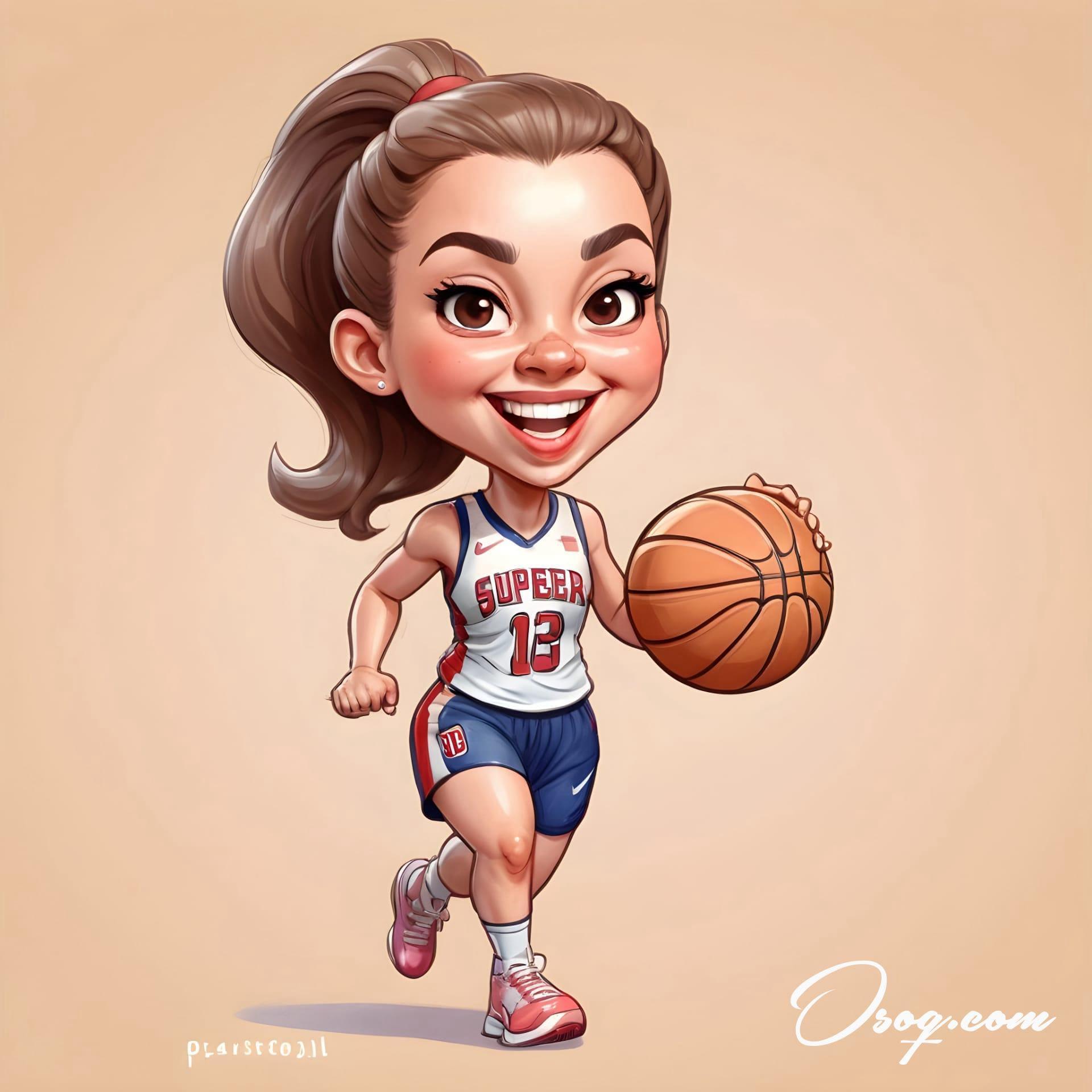 Basketball player caricature 17