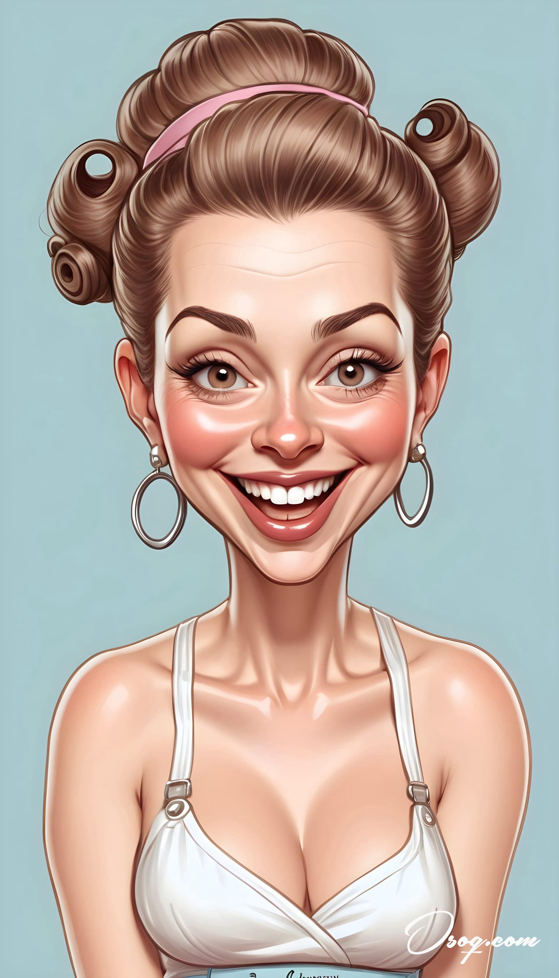 Beautician caricature 11