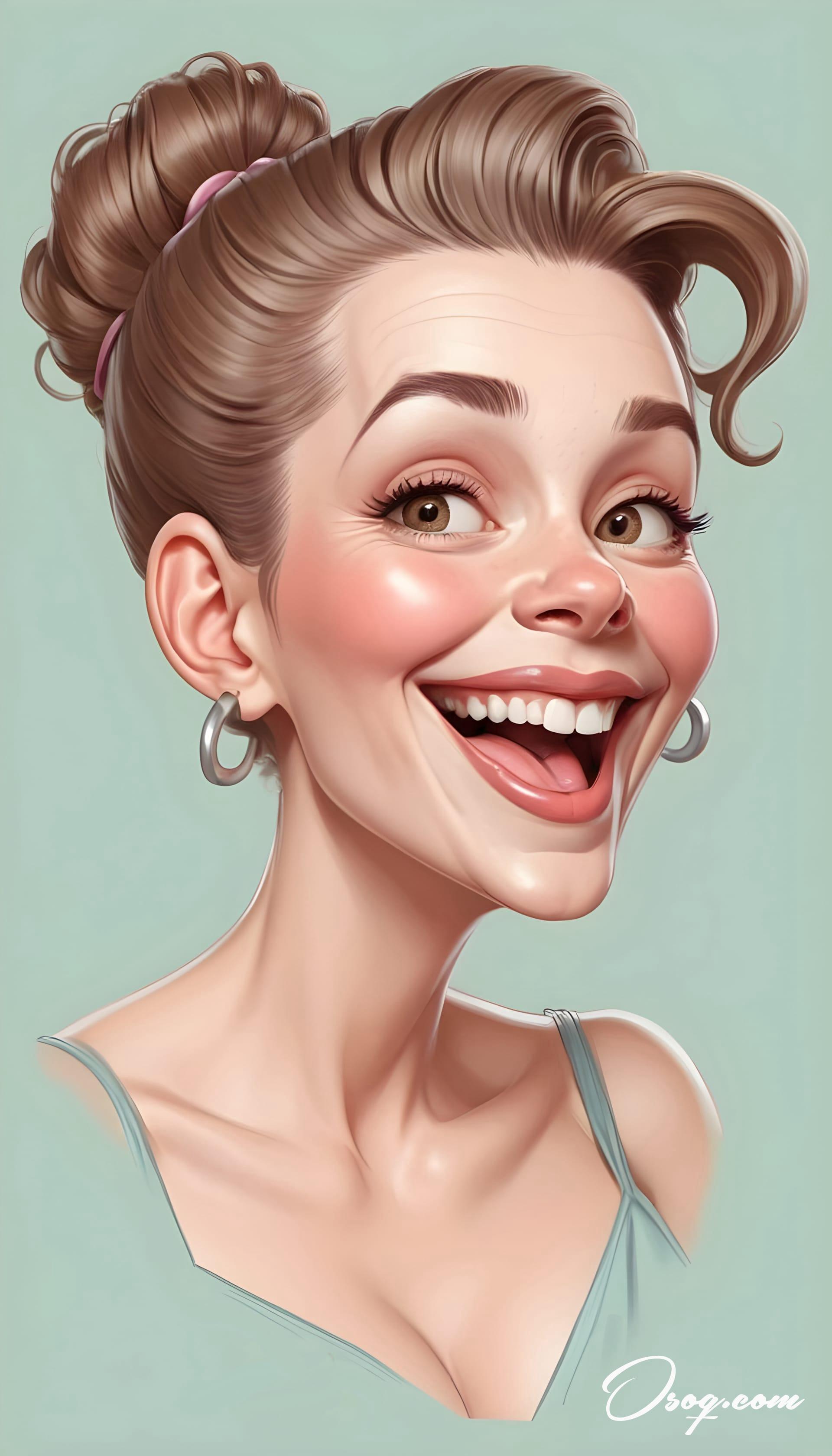 Beautician caricature 13