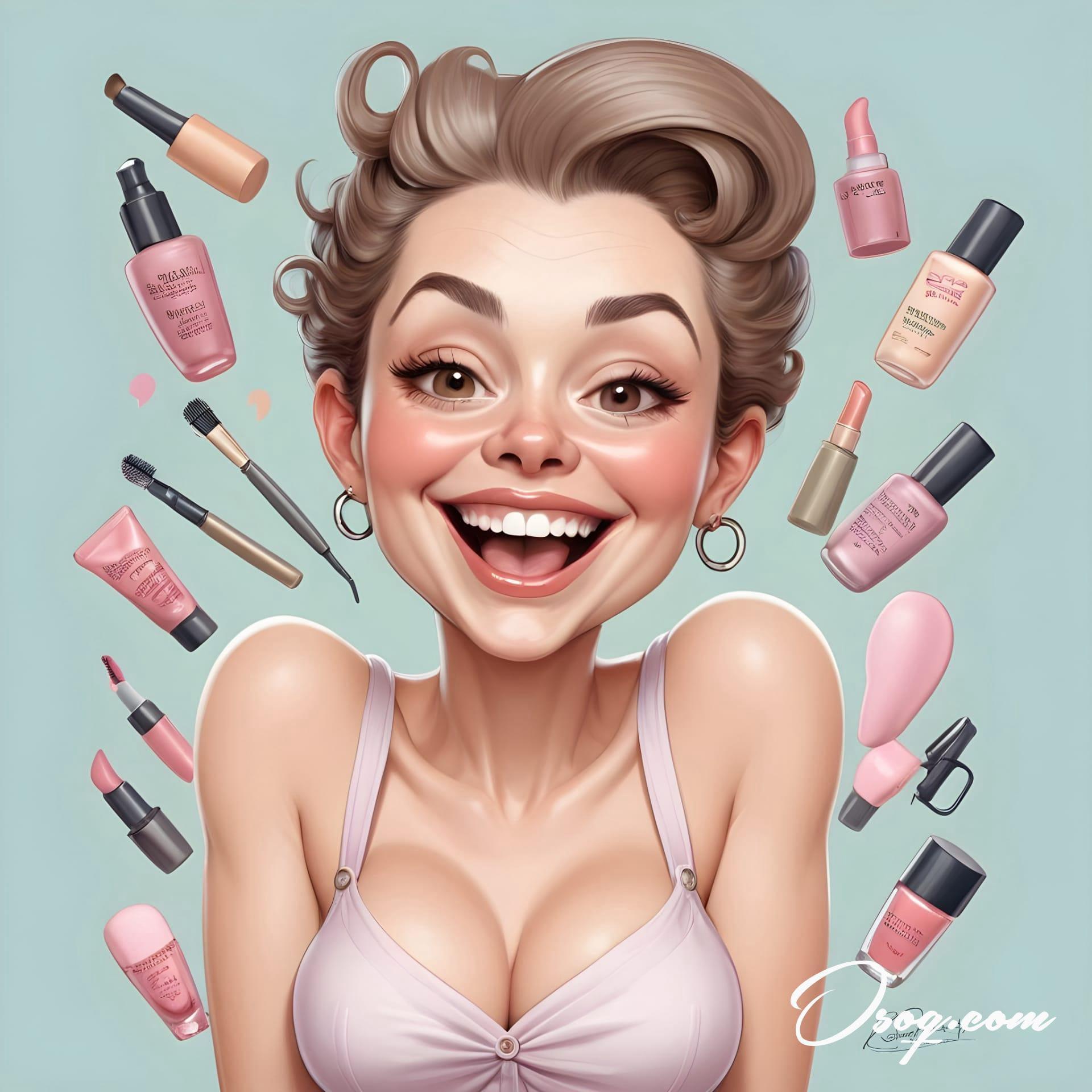 Beautician caricature 14