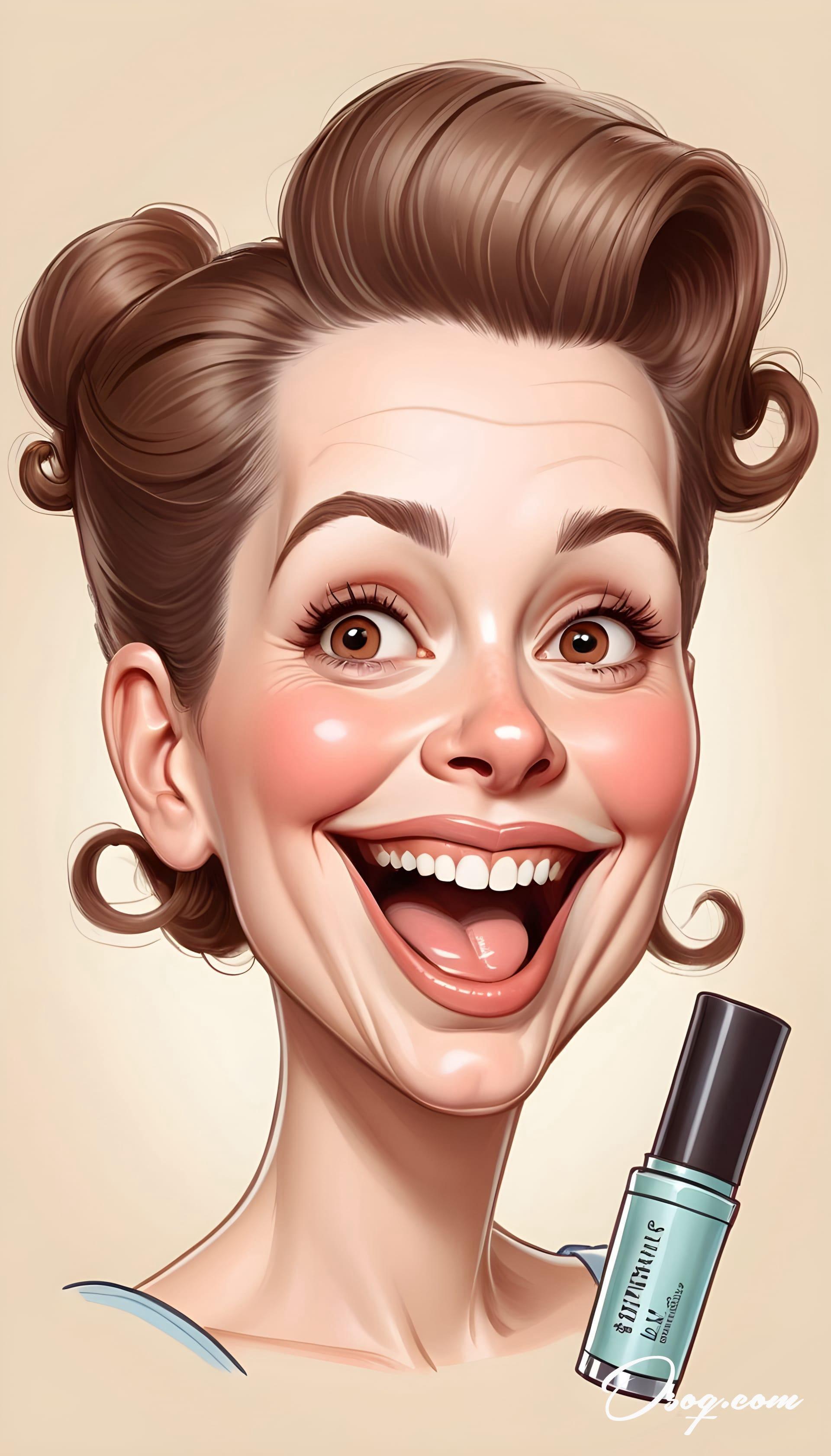 Beautician caricature 18