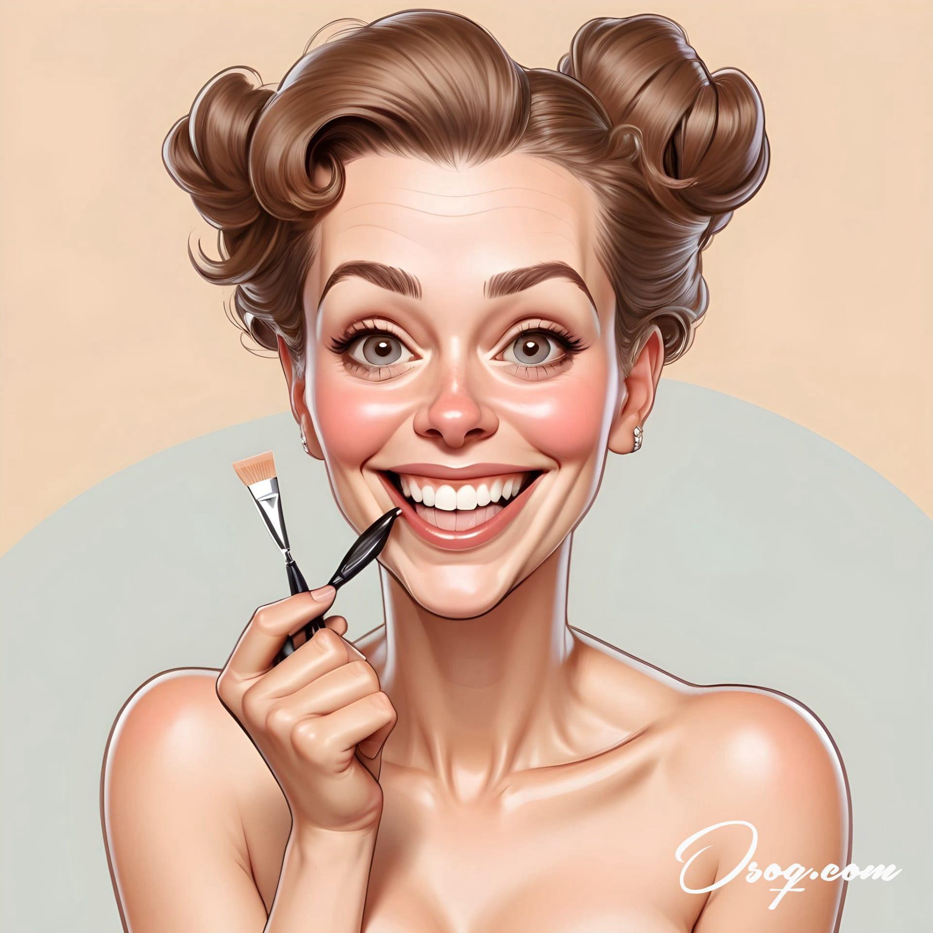 Beautician caricature 19