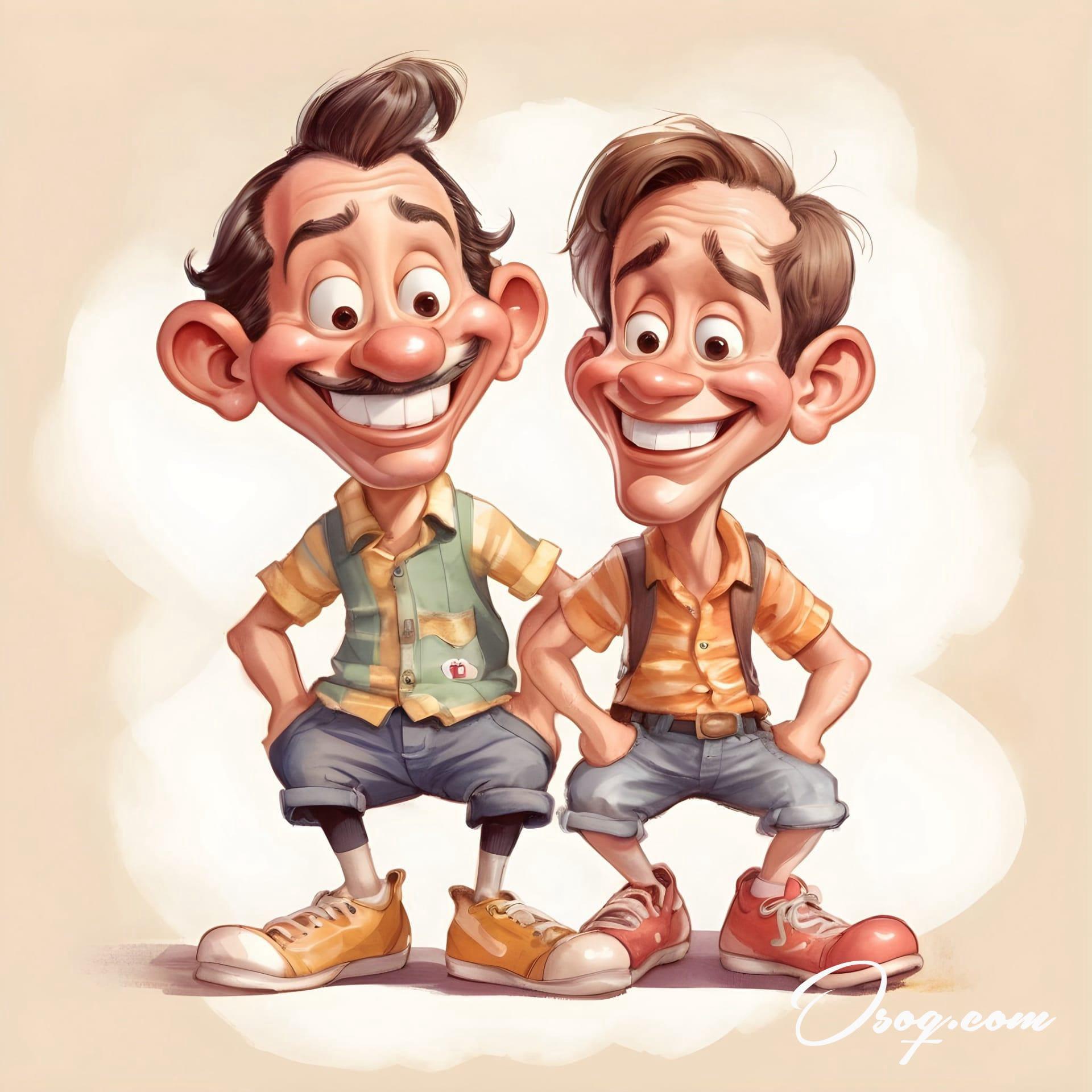 Best friends caricature 01