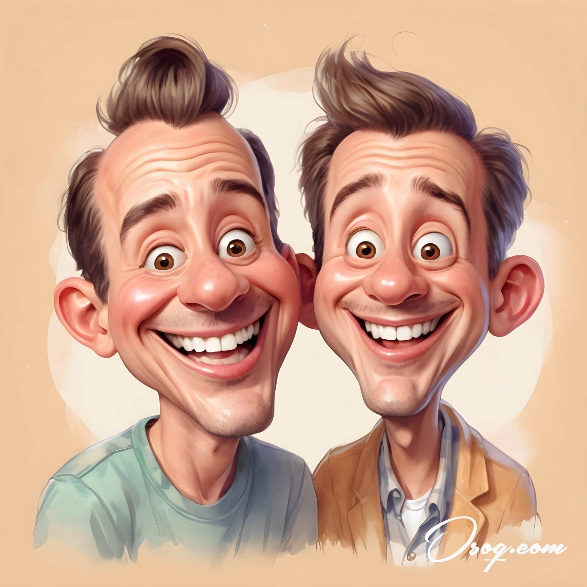 Best friends caricature 02