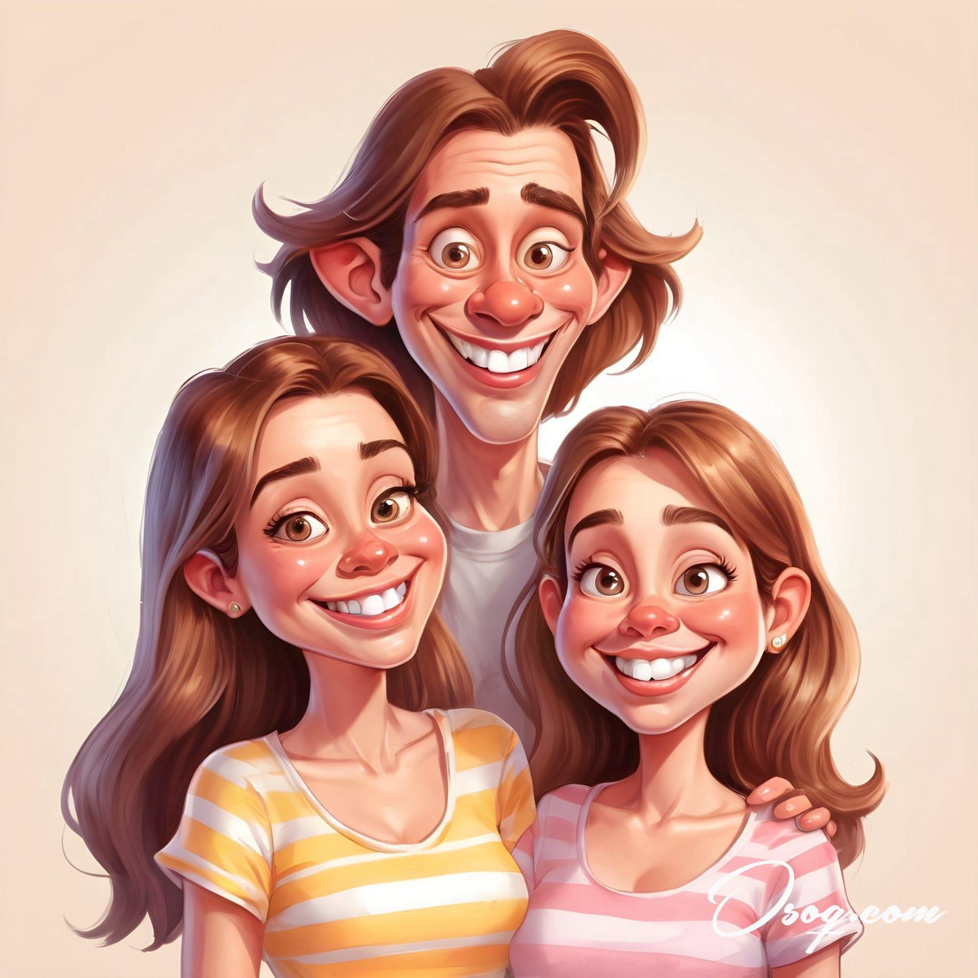 Best friends caricature 05