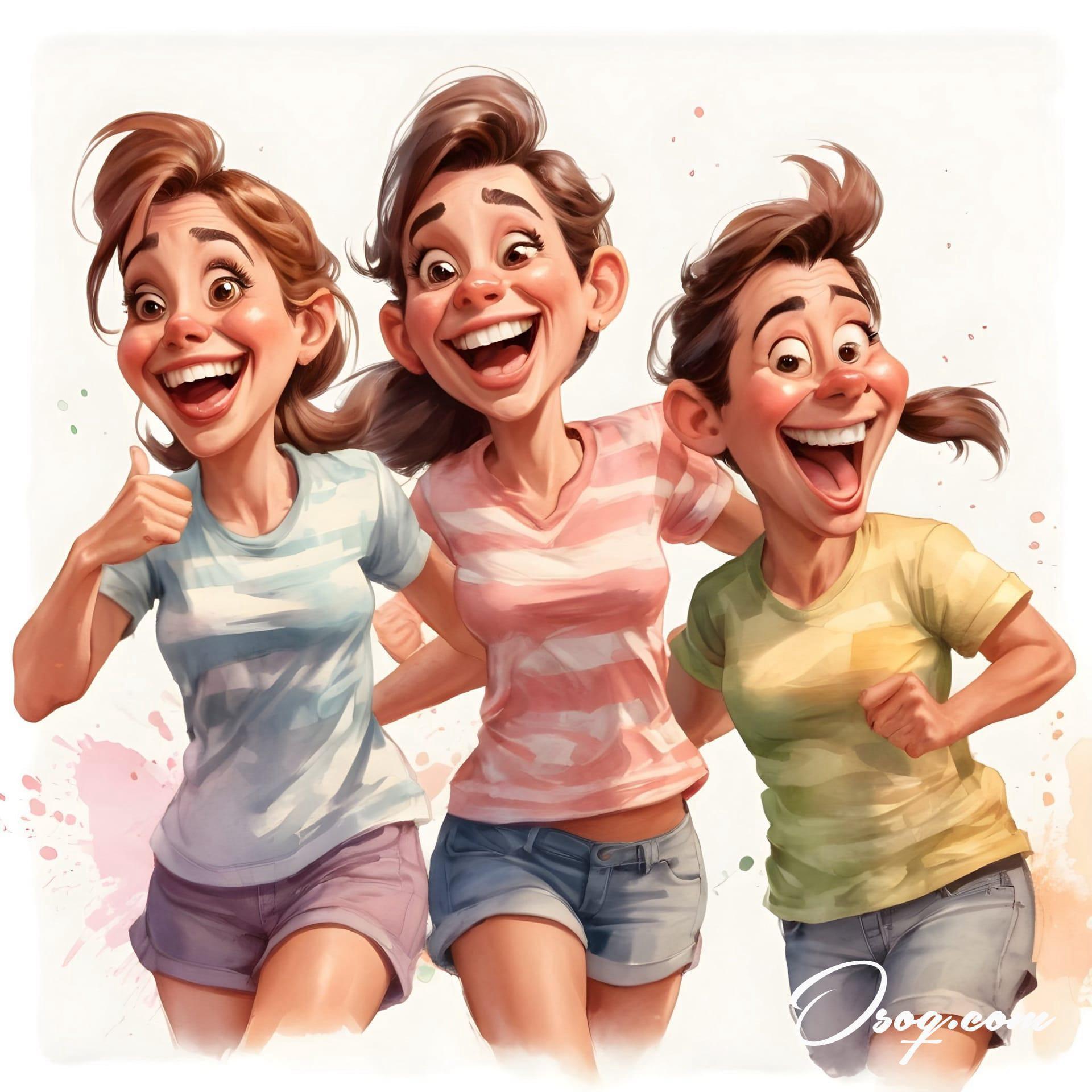 Best friends caricature 10