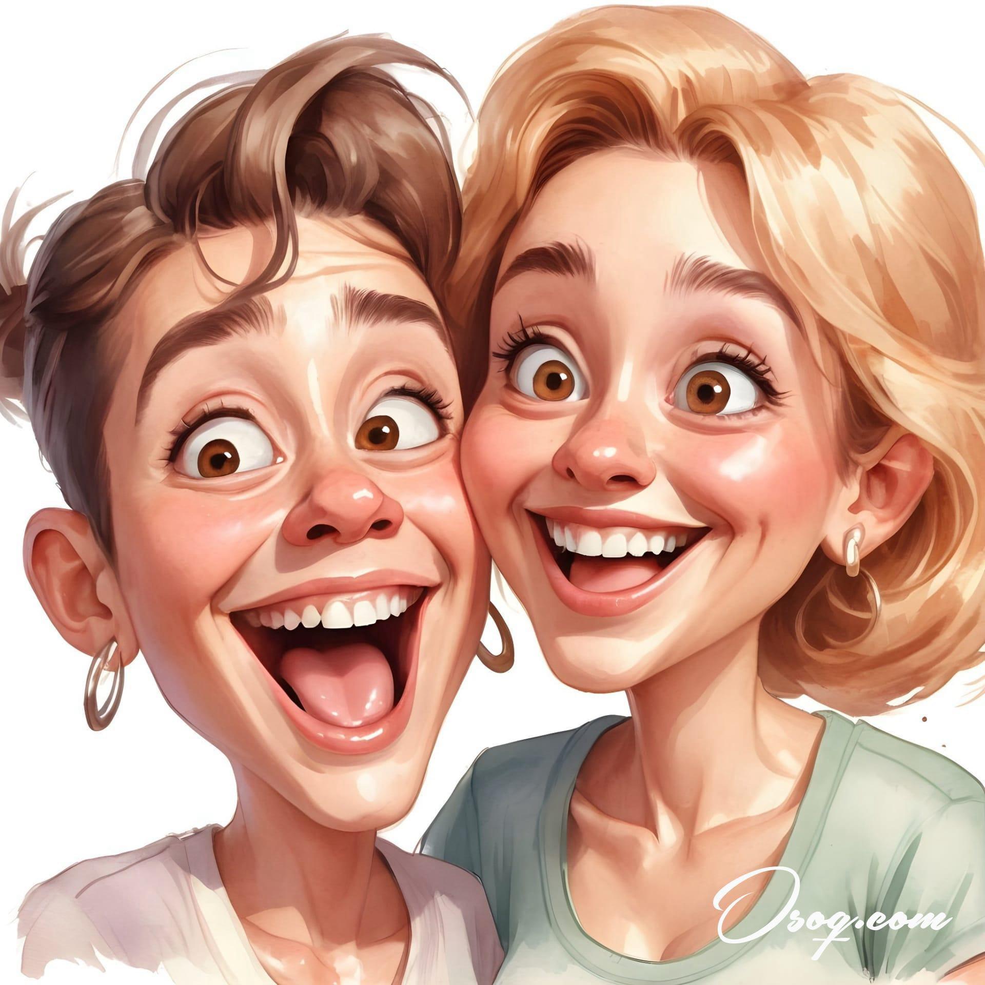 Best friends caricature 14