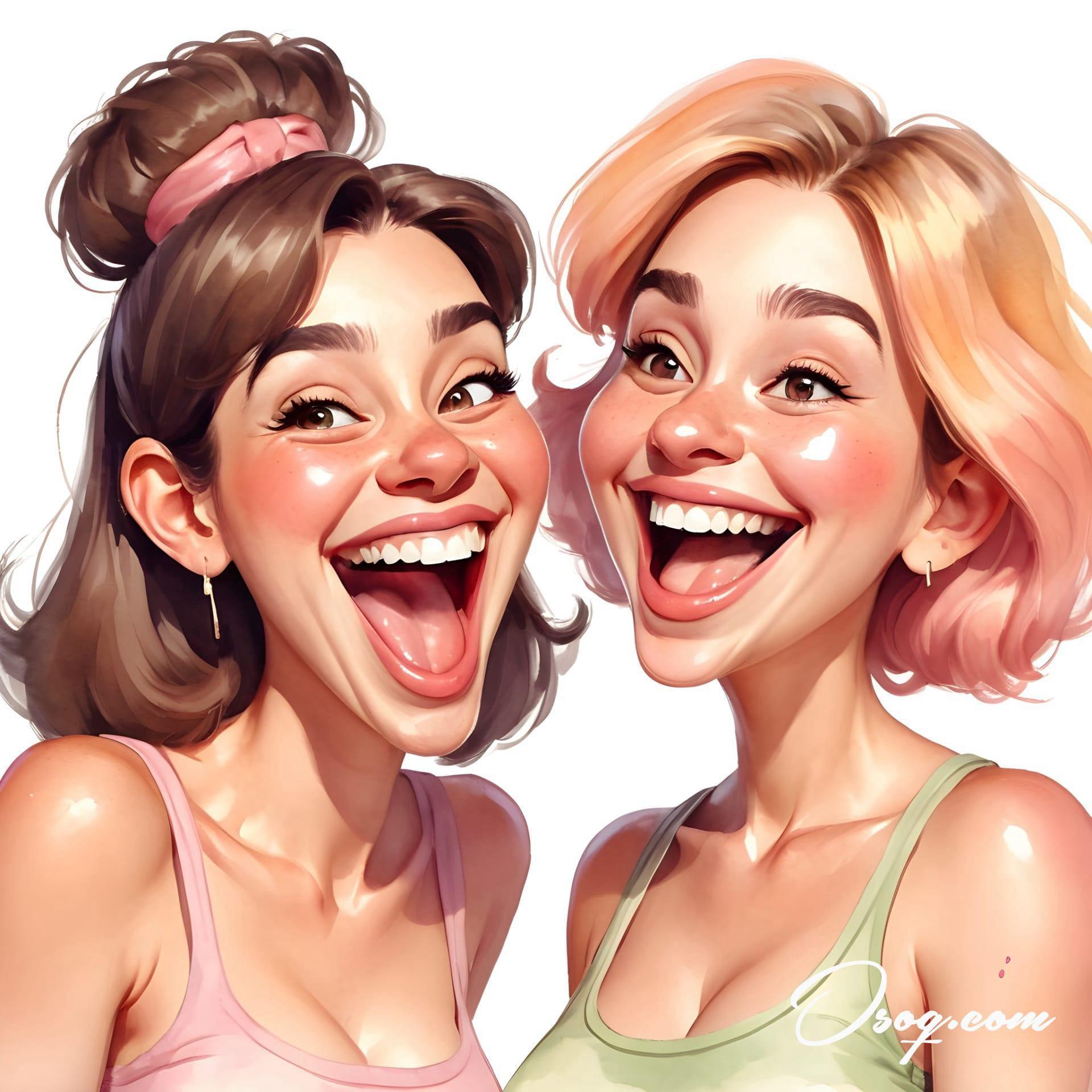 Best friends caricature 19