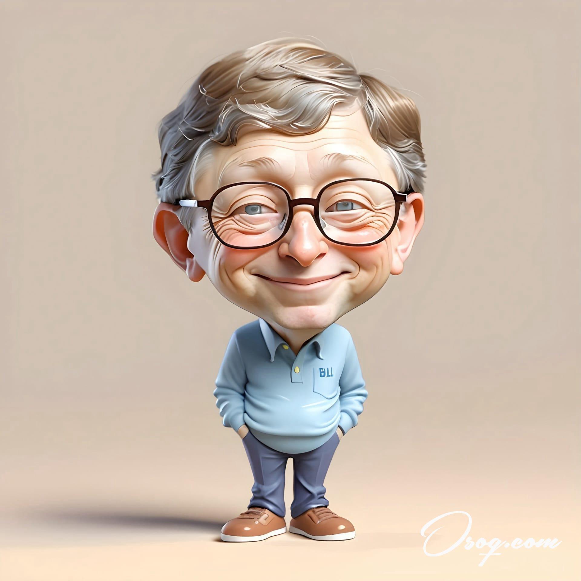 Bill gates caricature 08