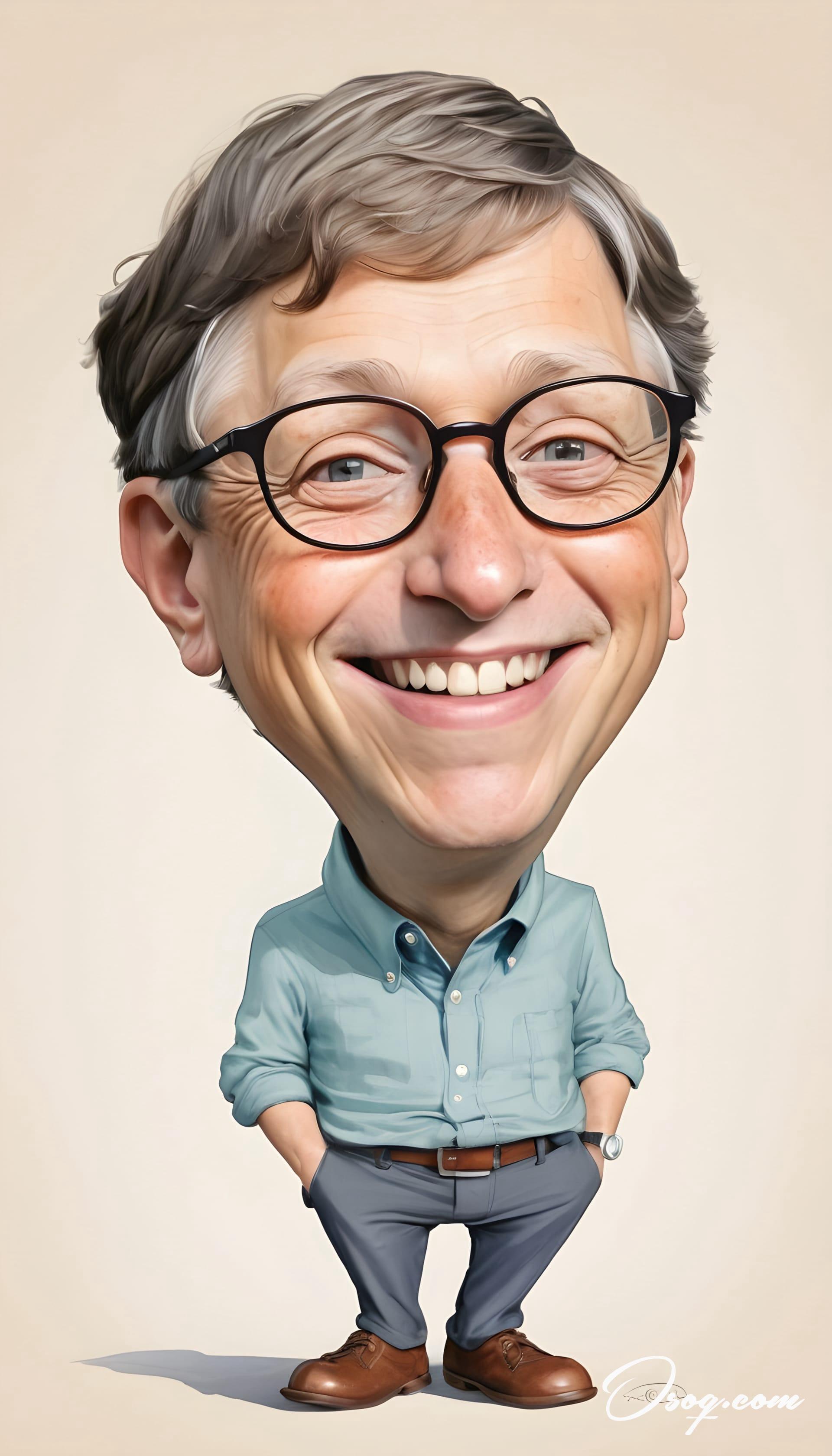 Bill gates caricature 09