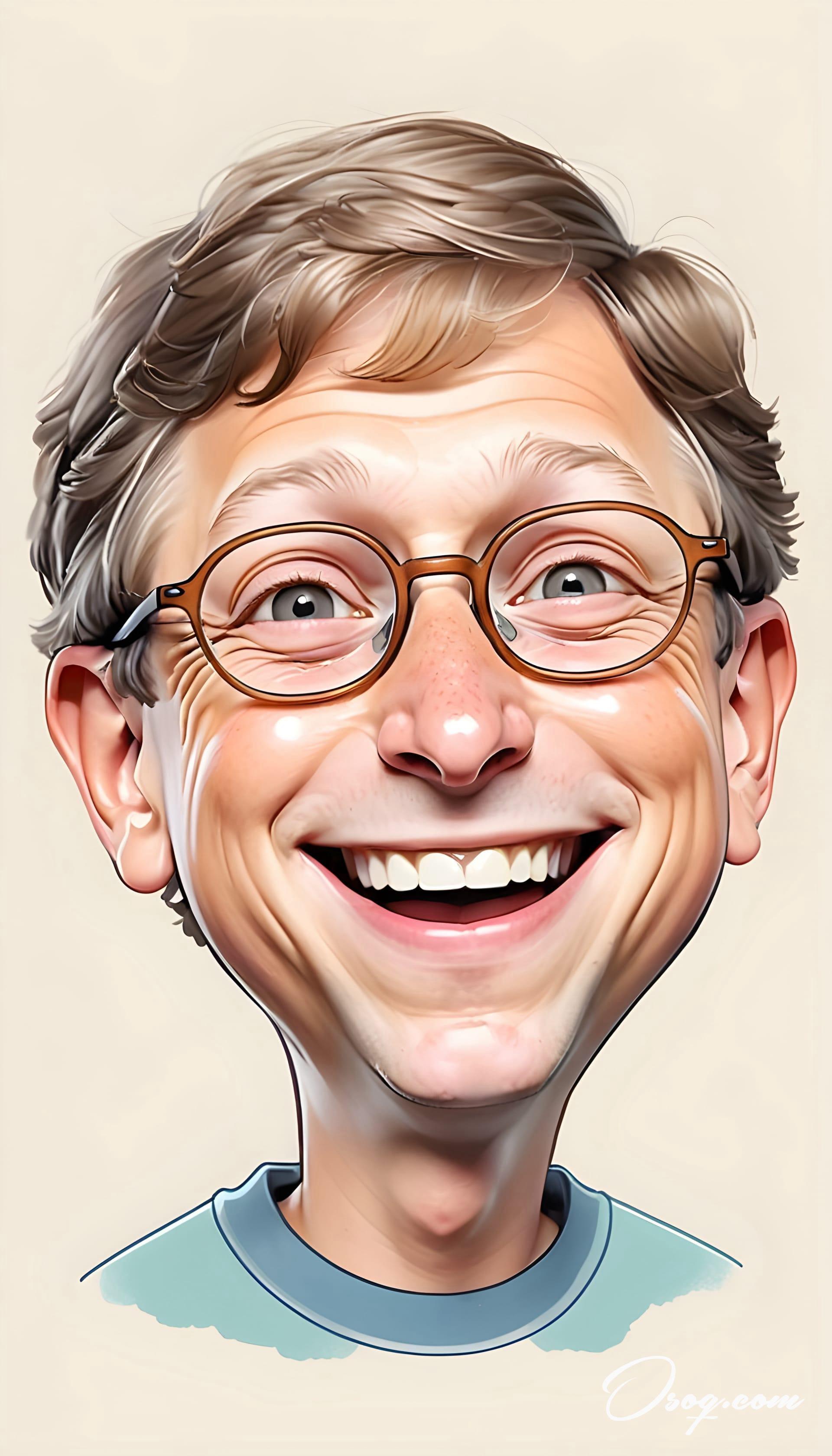 Bill gates caricature 13