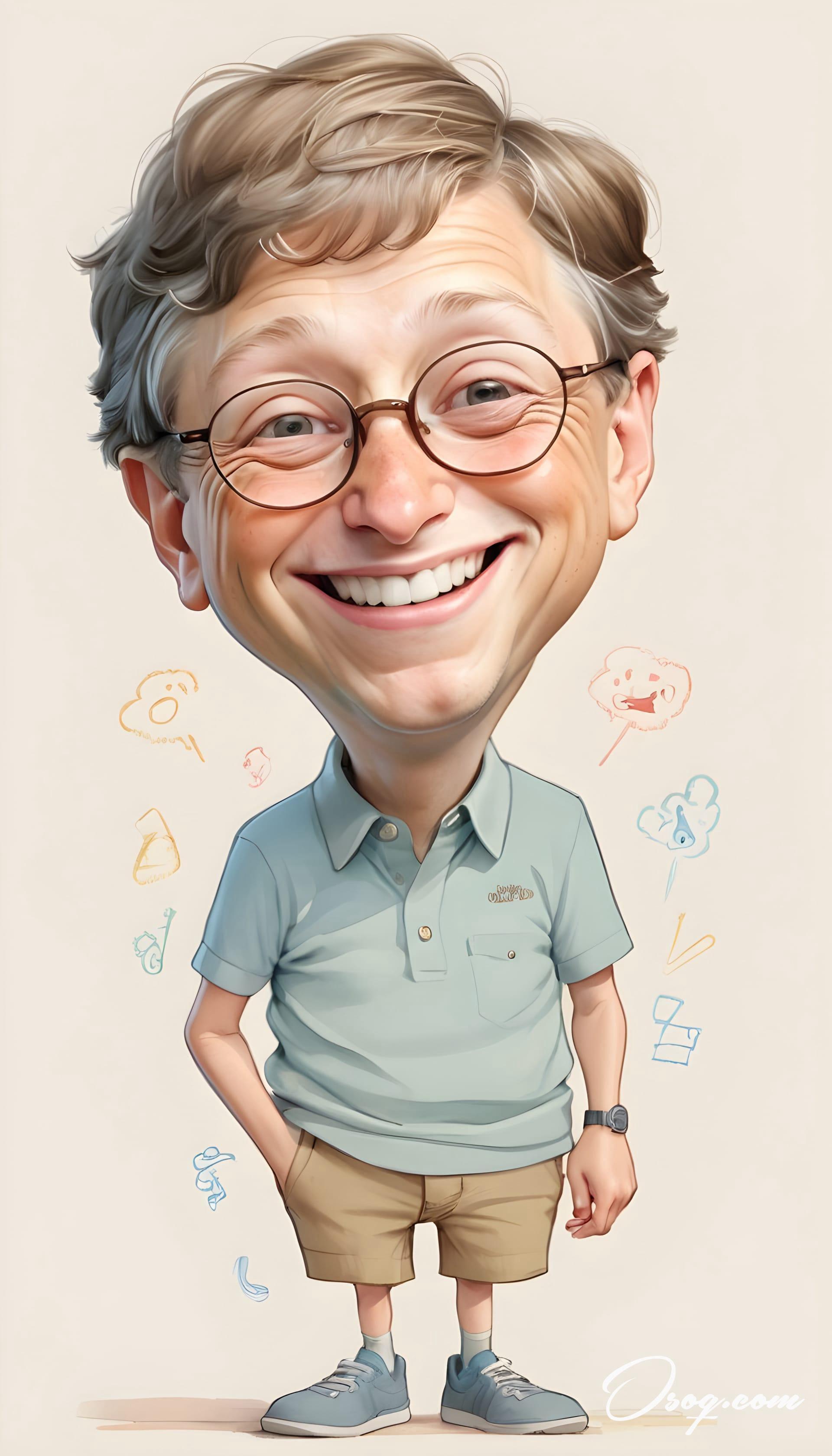 Bill gates caricature 20