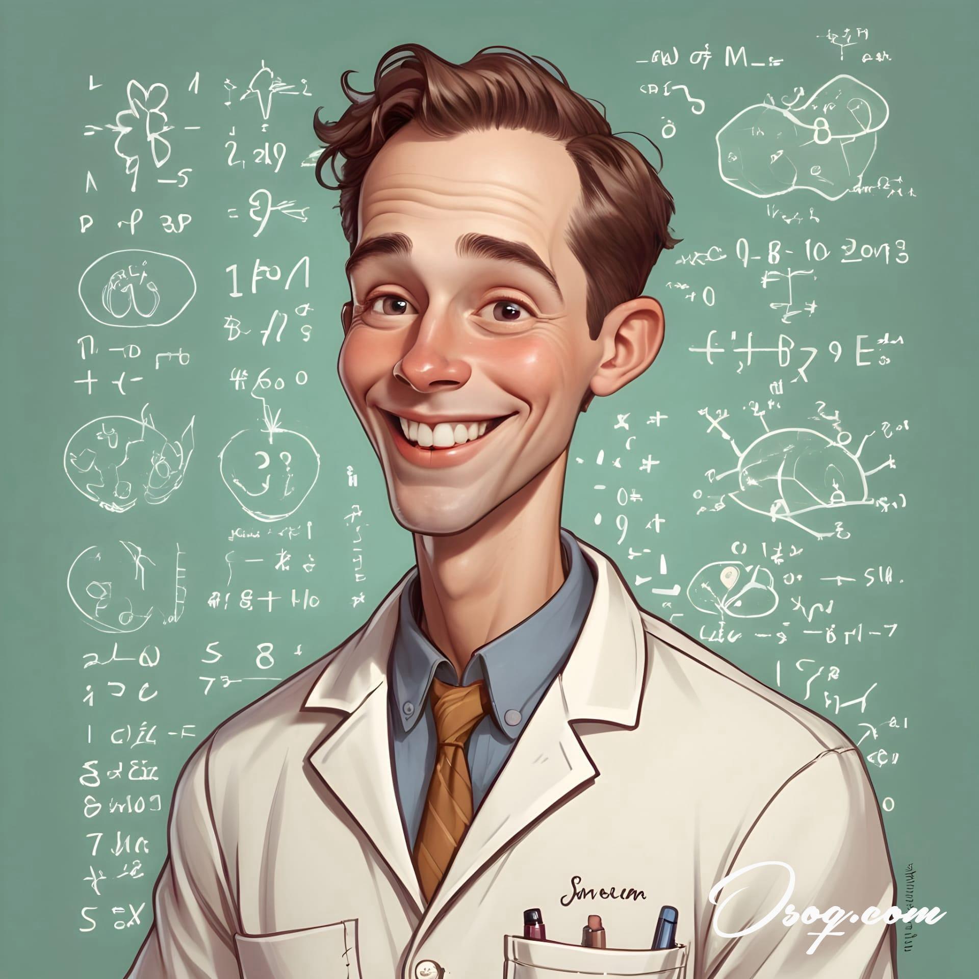 Biologist caricature 02