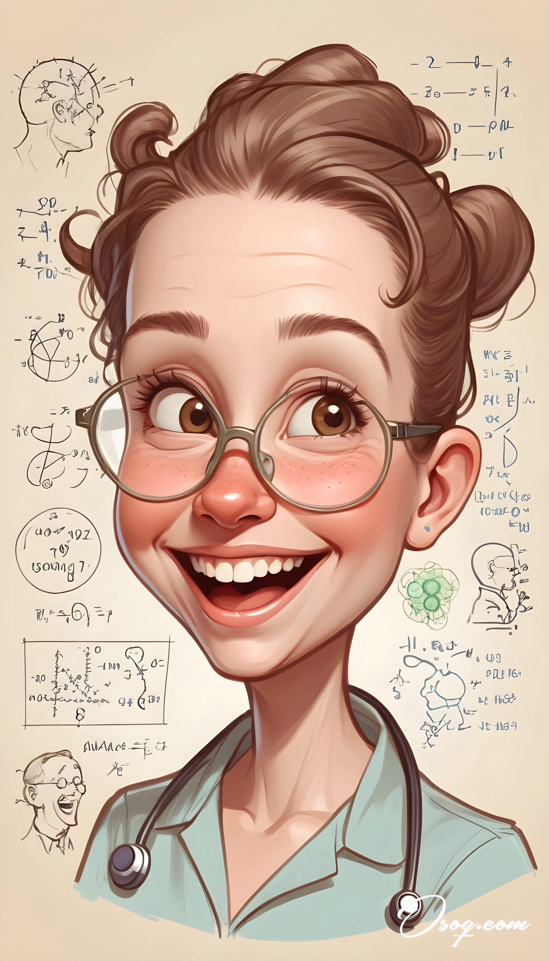 Biologist caricature 03