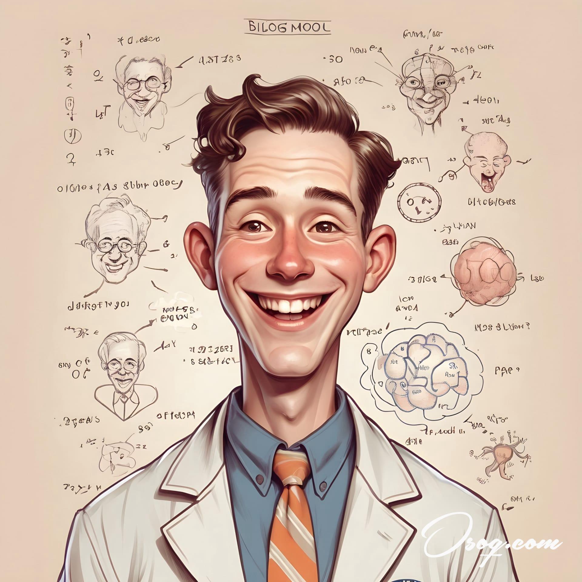 Biologist caricature 06