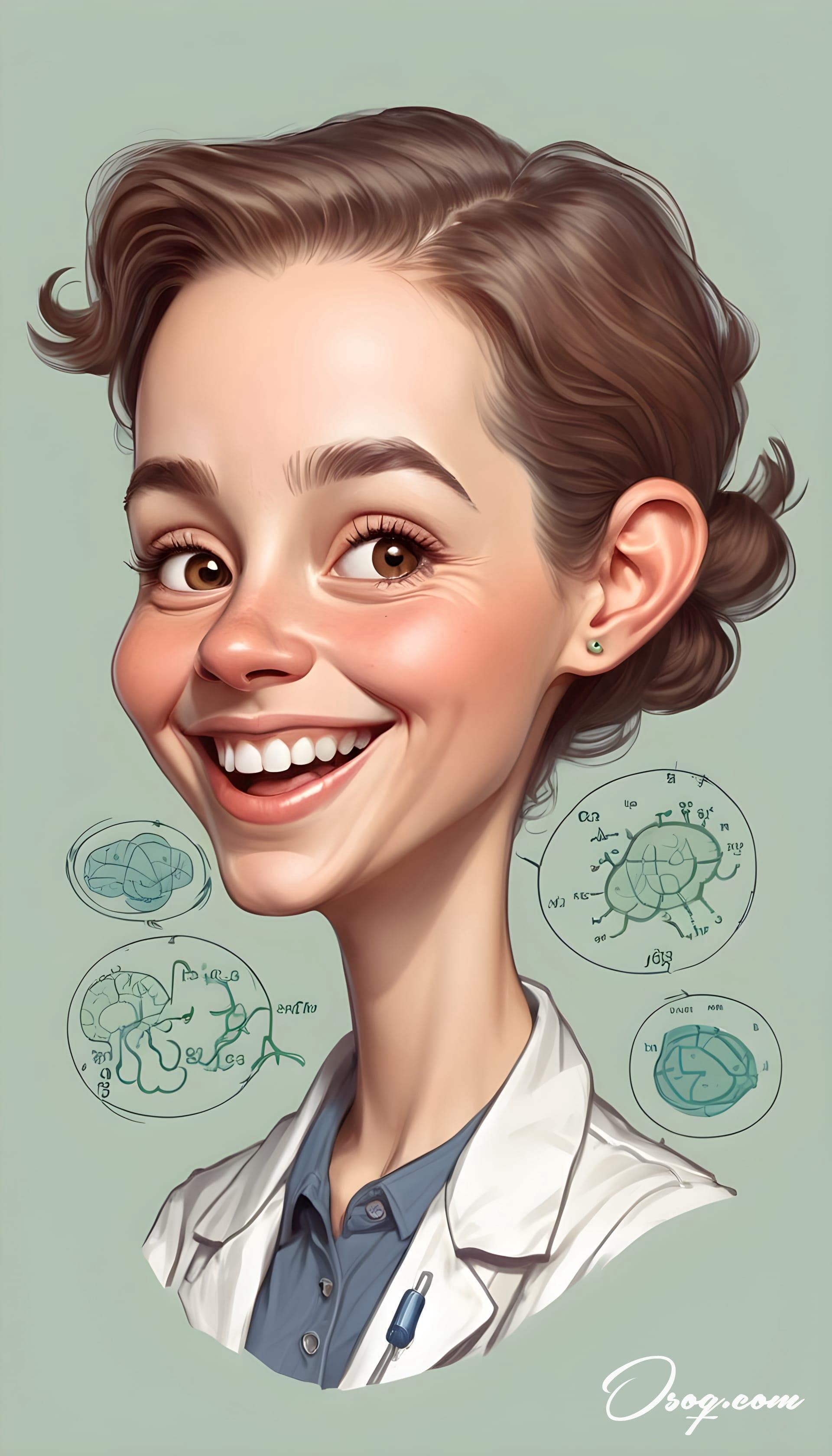 Biologist caricature 07