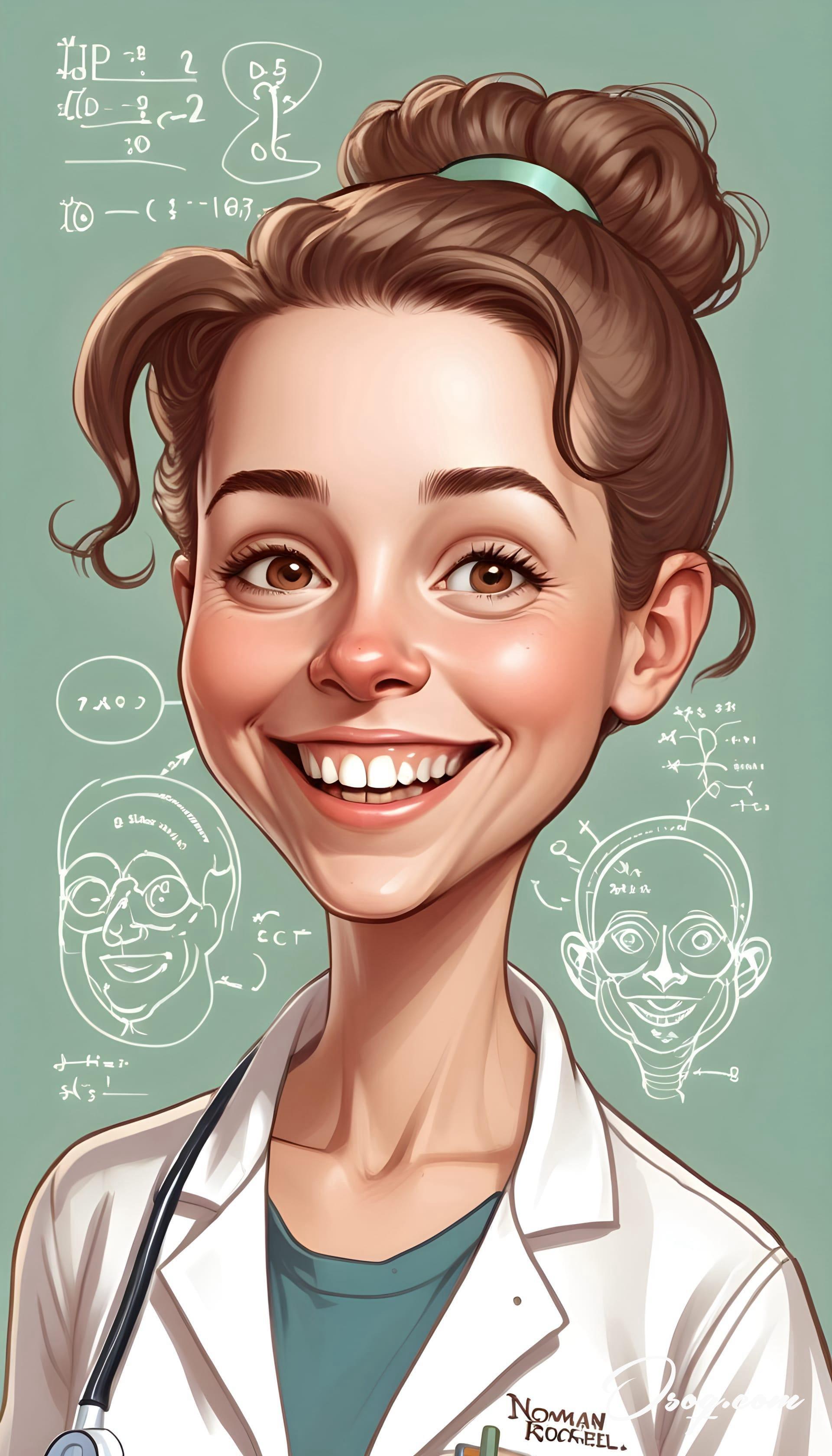 Biologist caricature 08