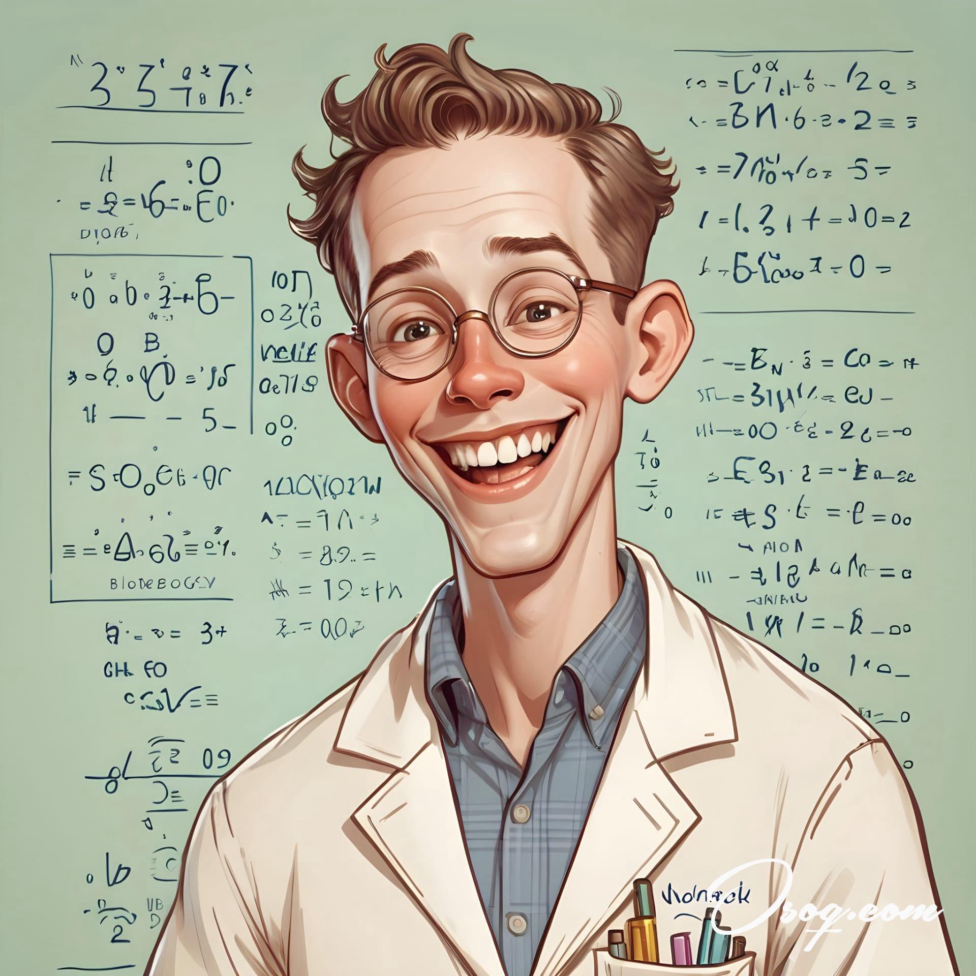 Biologist caricature 09