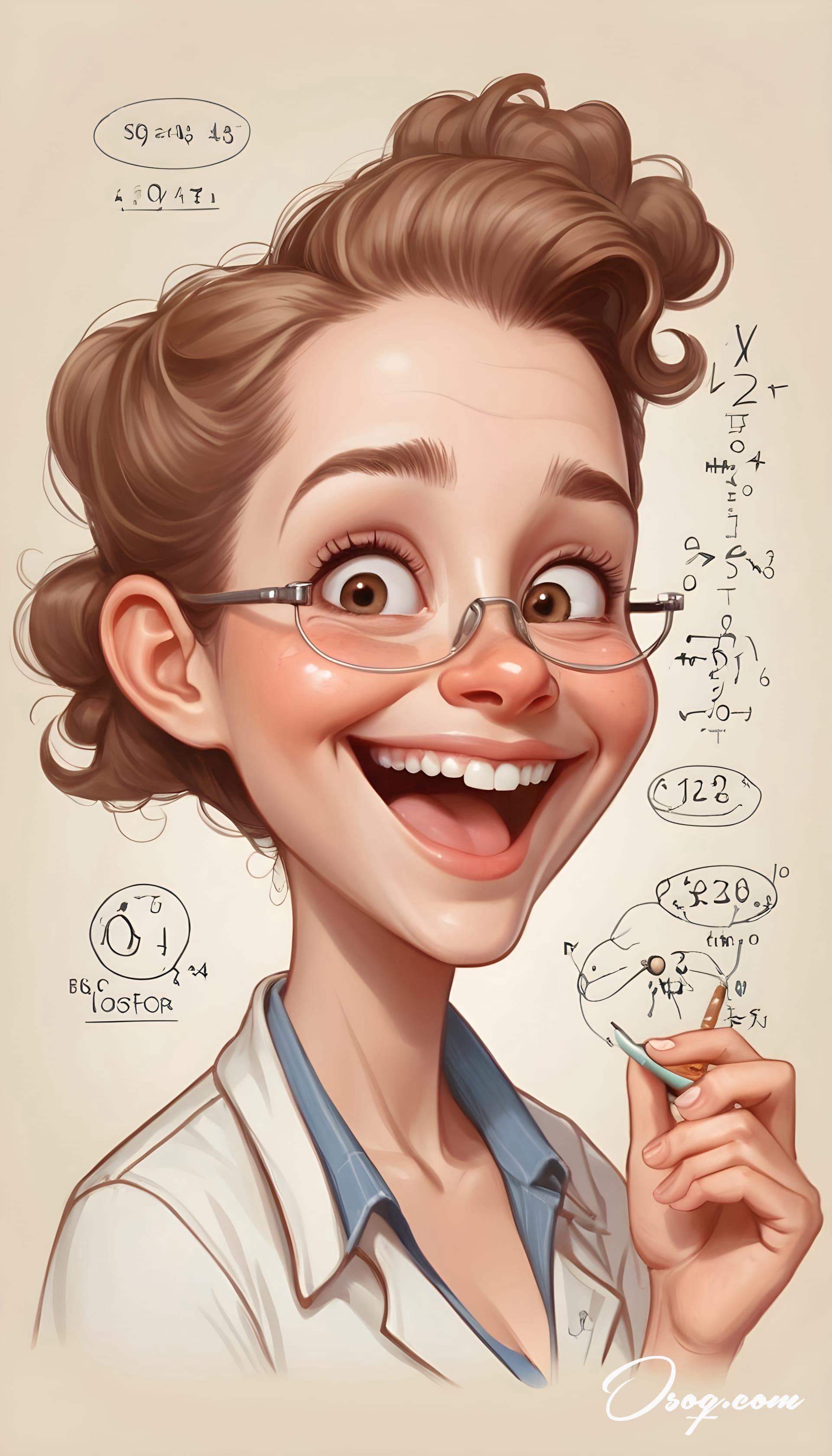 Biologist caricature 15