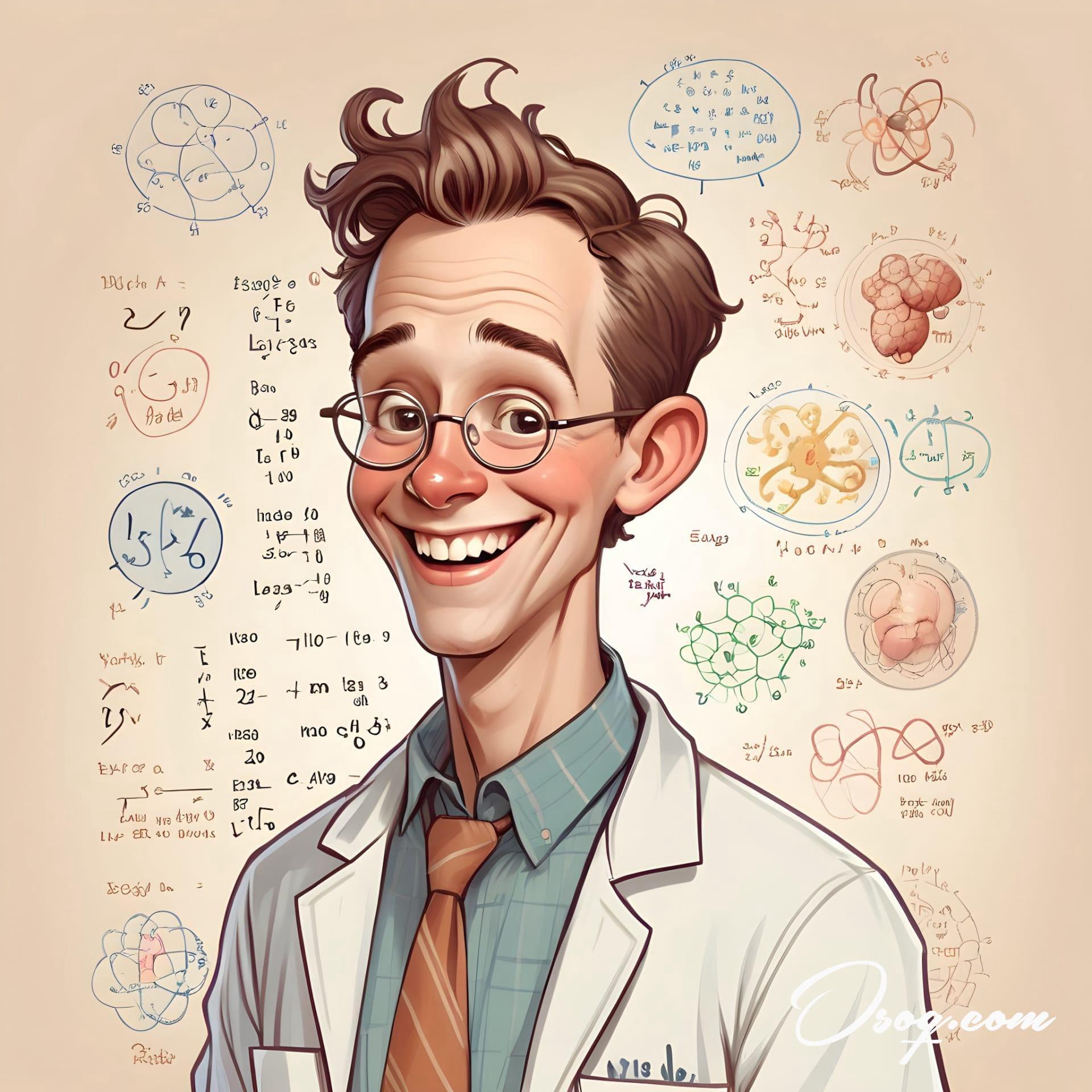 Biologist caricature 16