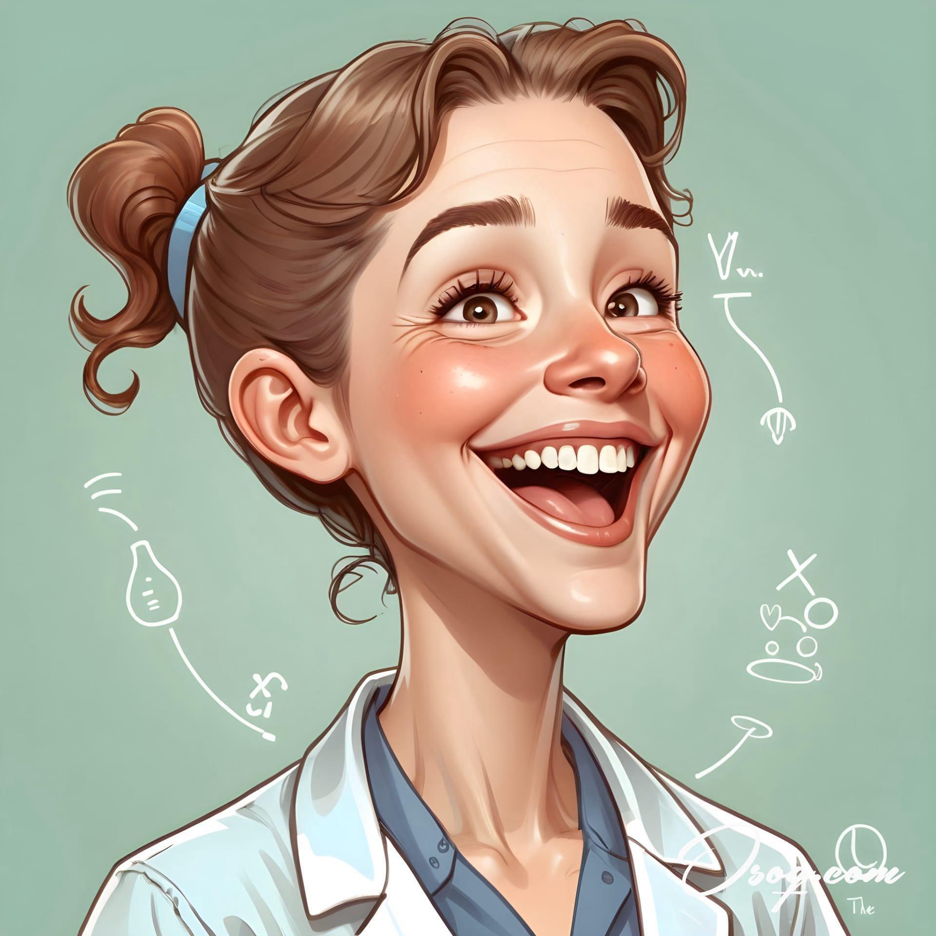 Biologist caricature 17