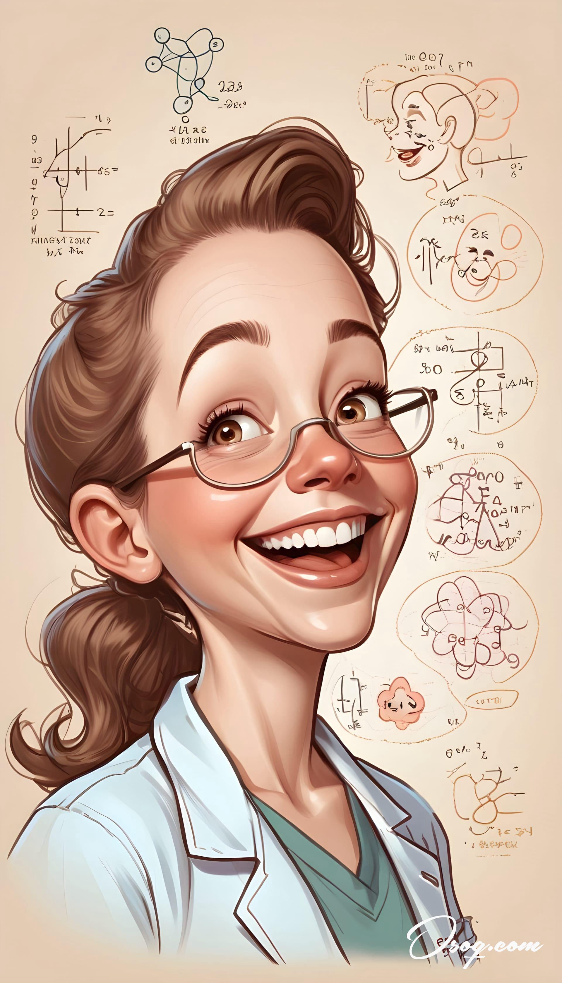 Biologist caricature 19