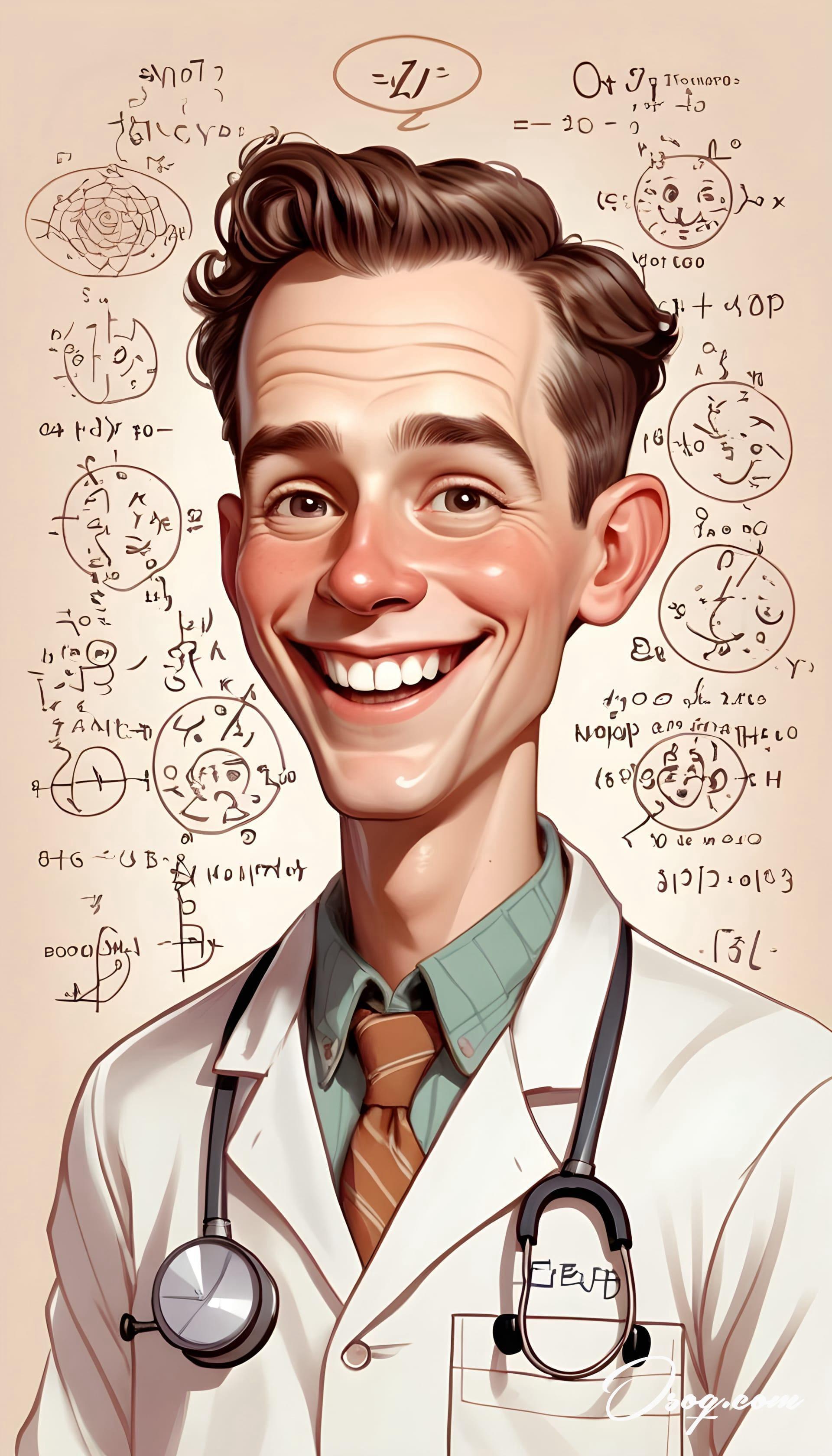 Biologist caricature 20