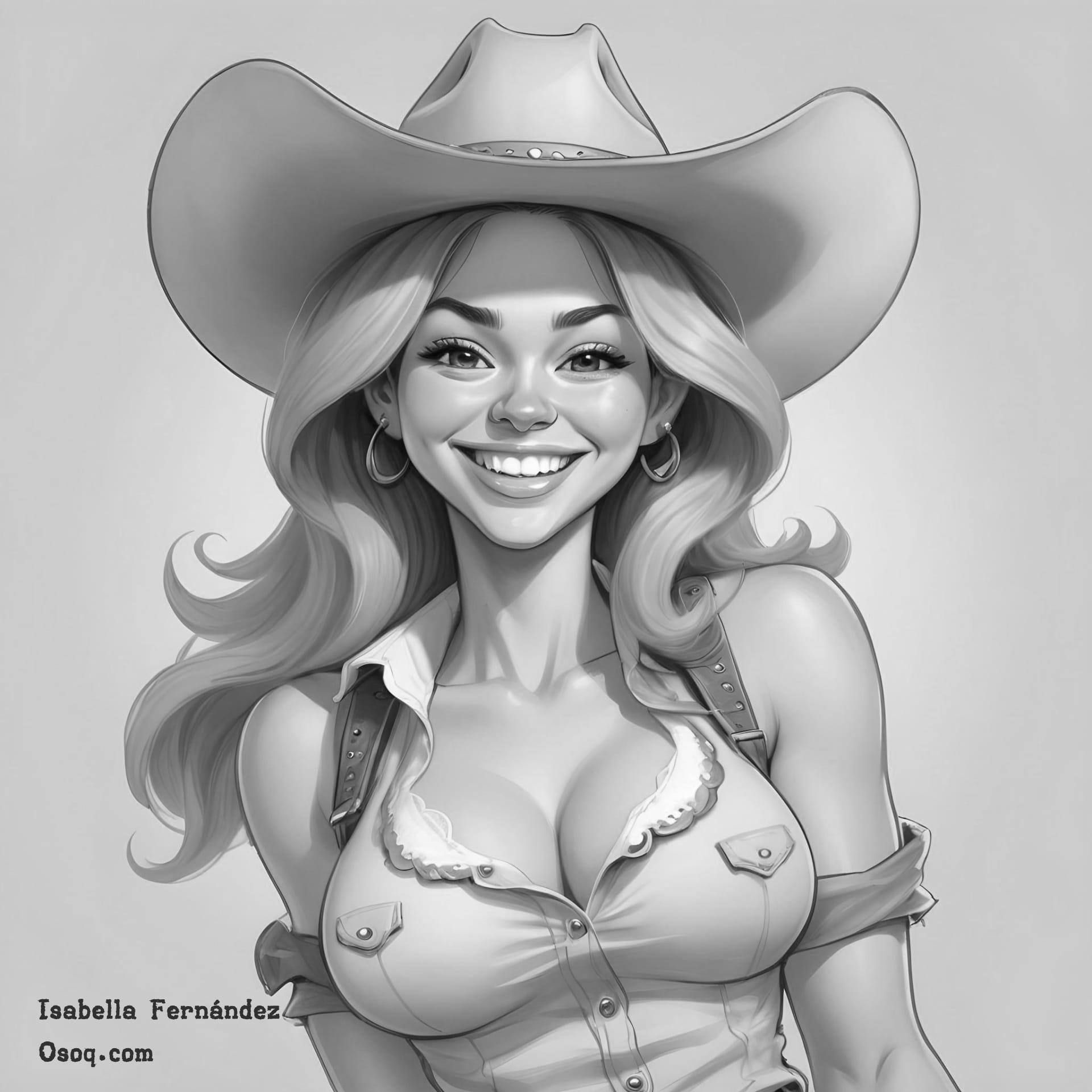 Black white funny caricatures 15