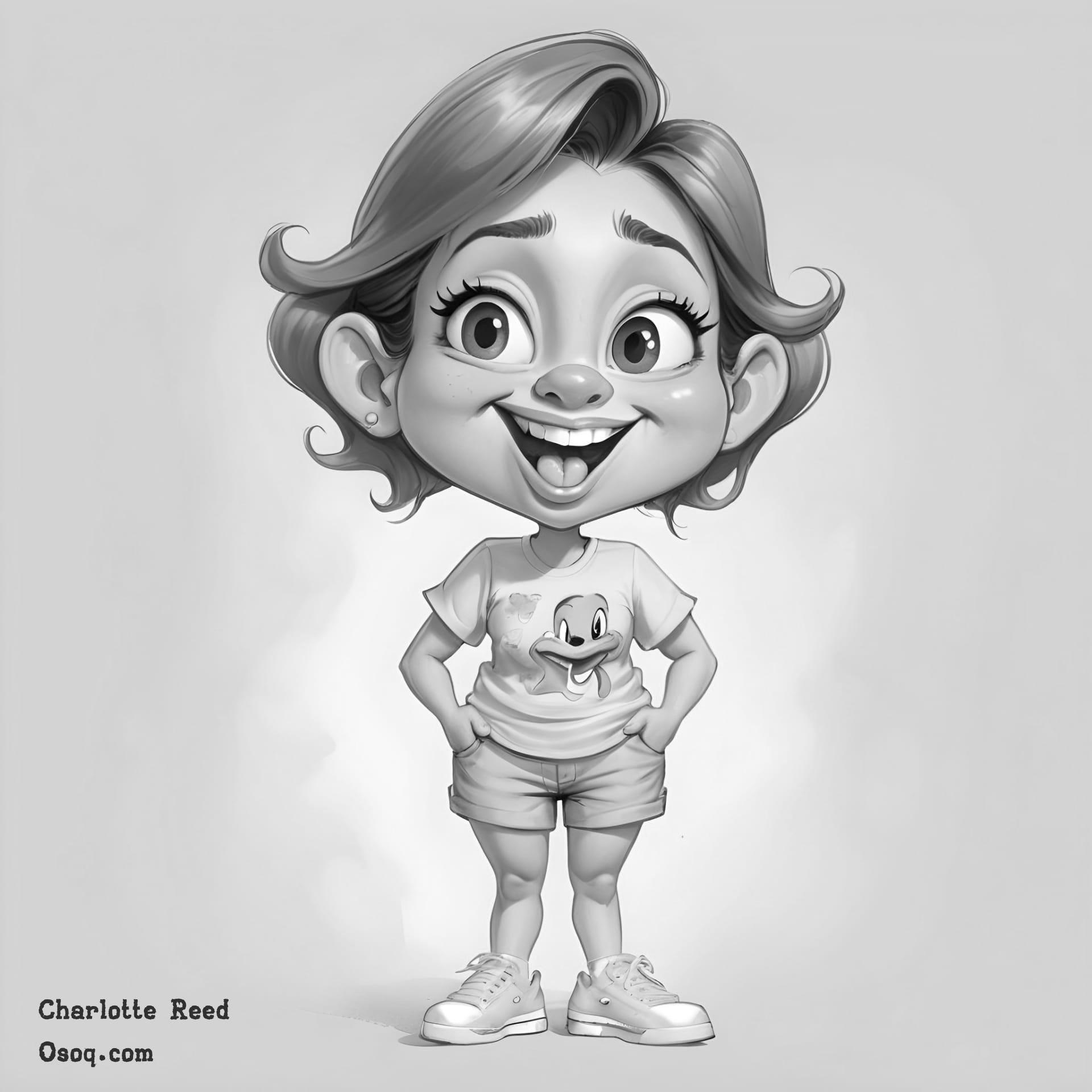 Black white funny caricatures 18