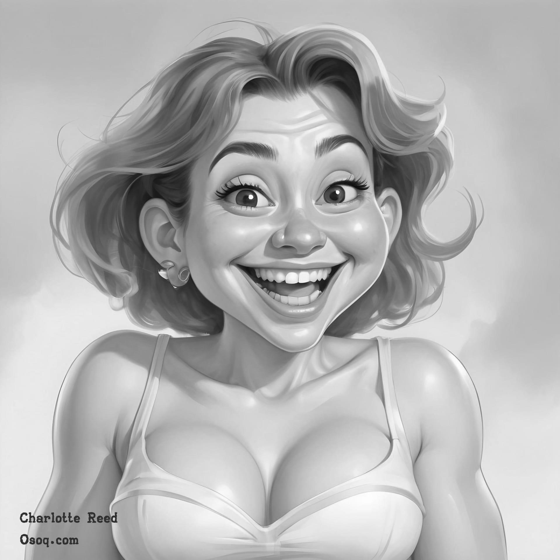 Black white funny caricatures 19