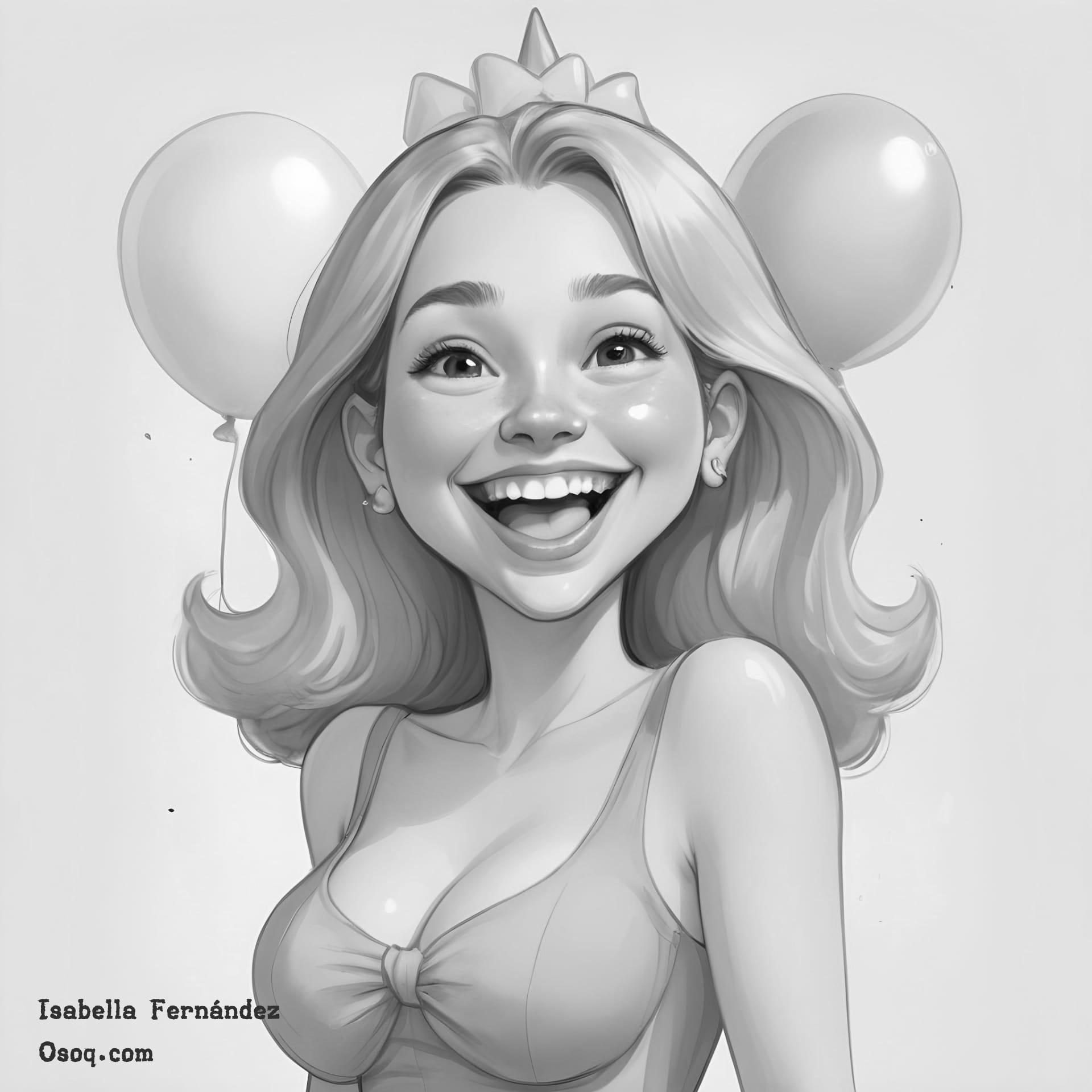 Black white portrait into cartoon 16