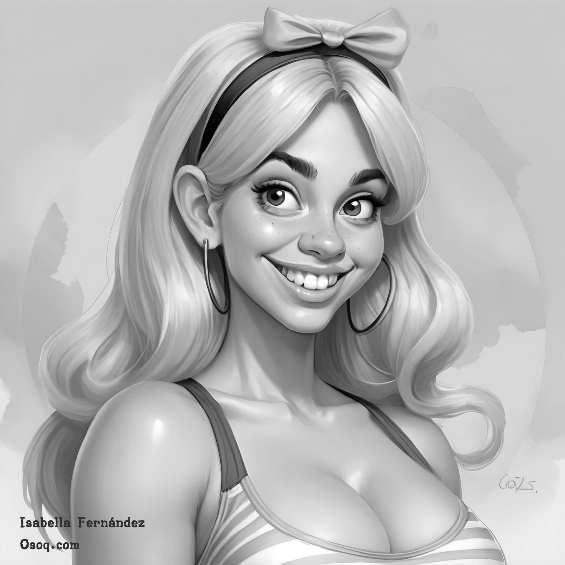 Cartoon caricature painting 01