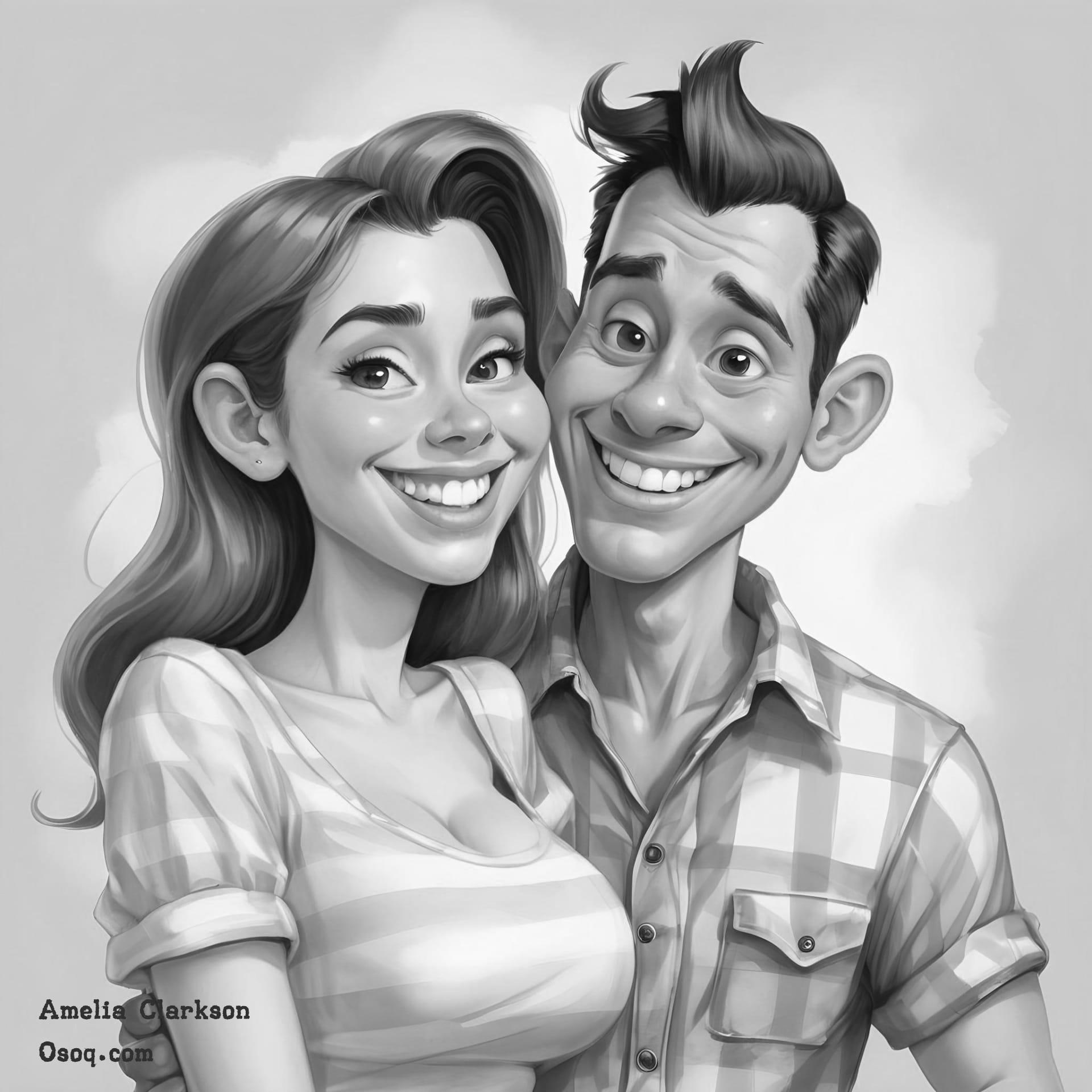 Cartoon custom caricature 04