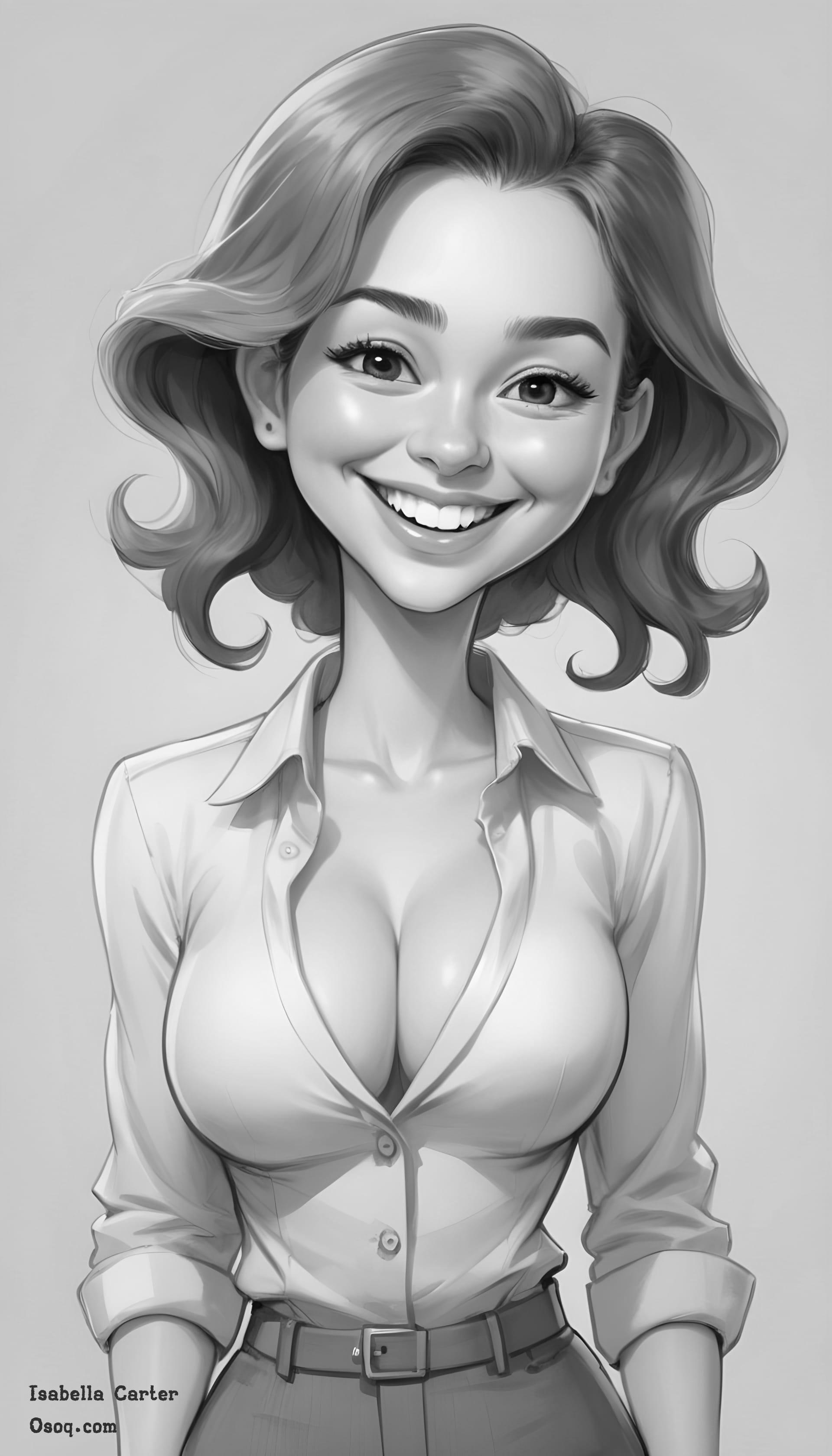 Custom cartoon portrait 01